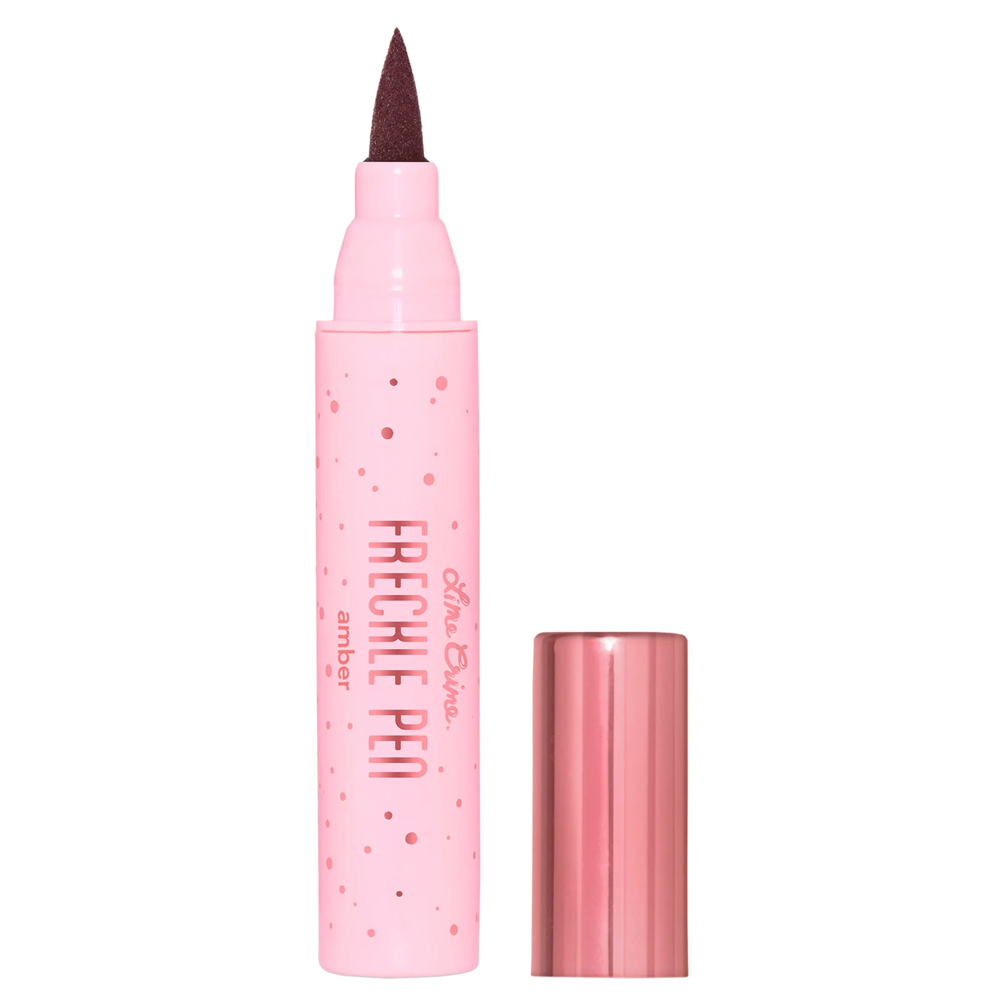 Unique Lime Crime Freckle Pen Amber Freckle Brown - Lightweight Buildable Makeup with Felt Tip Applicator for Natural Look - Long-Lasting Elegant