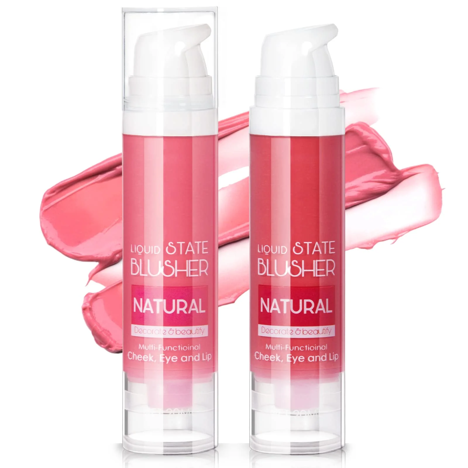 Luxury HOSAILY 2 Colors Liquid Blush Lightweight Cream Blush Makeup Waterproof and Long Lasting Natural Gel Cream Liquid Blush for Cheek 03 04 Exclusive