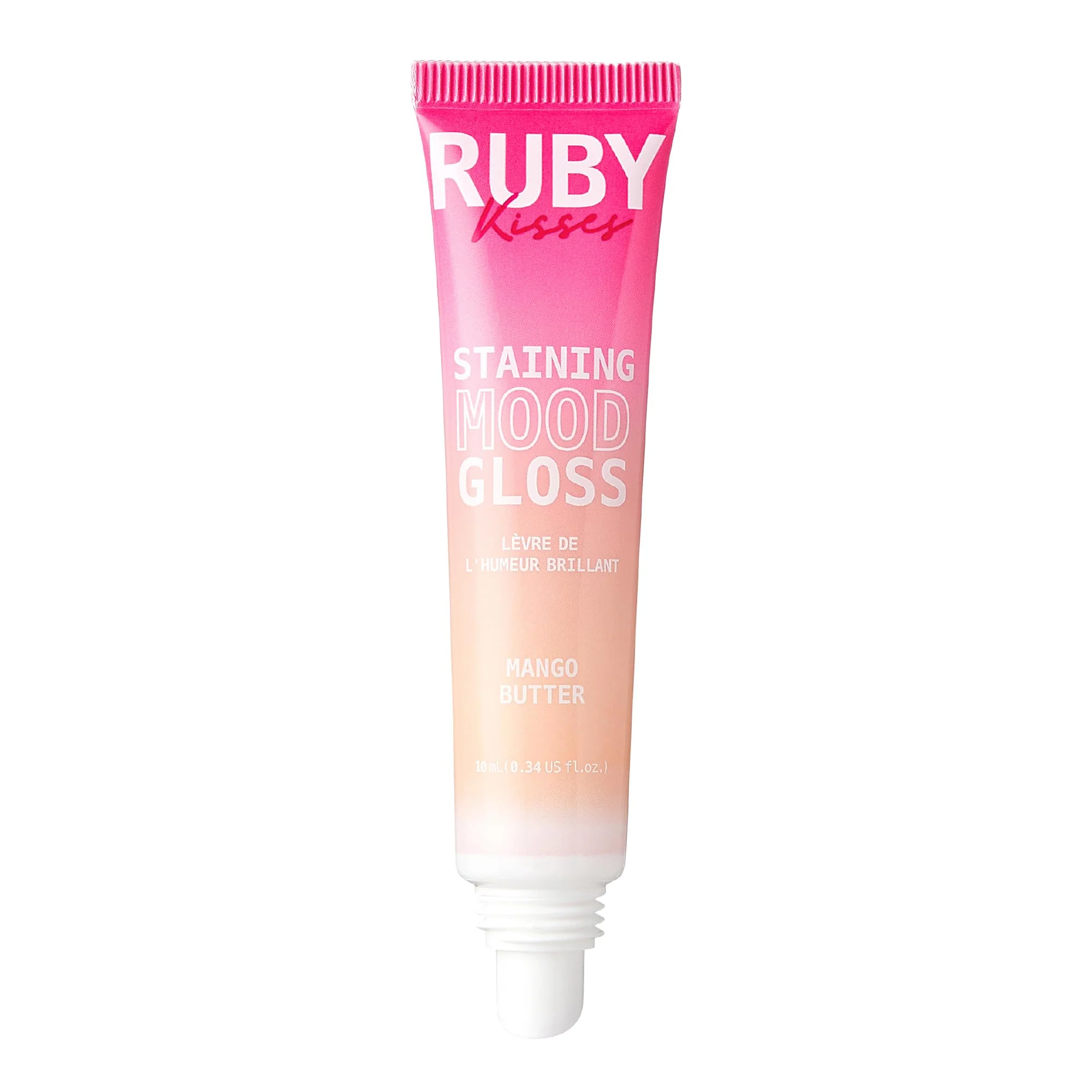 Green Ruby Kisses pH Lip Gloss Pink Tinted Lip Balm Stain Mood Color Changing Lipstick with Mango Butter for Long-Lasting Hydration Official