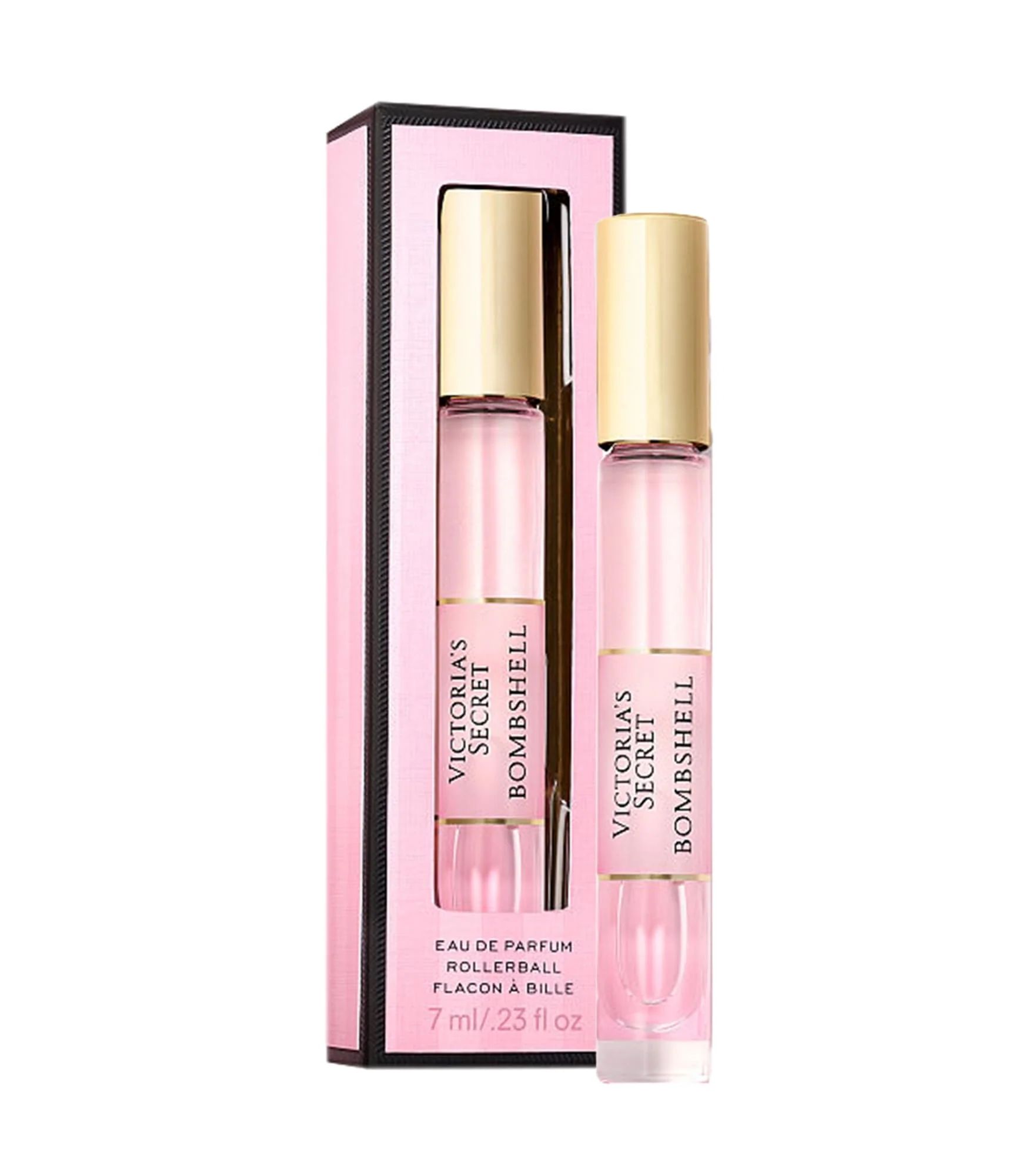 Original Victoria's Secret Bombshell Eau de Parfum Rollerball – Travel Size 0.23oz Notes of Passion Fruit Peony Vanilla Orchid for Women Flexible