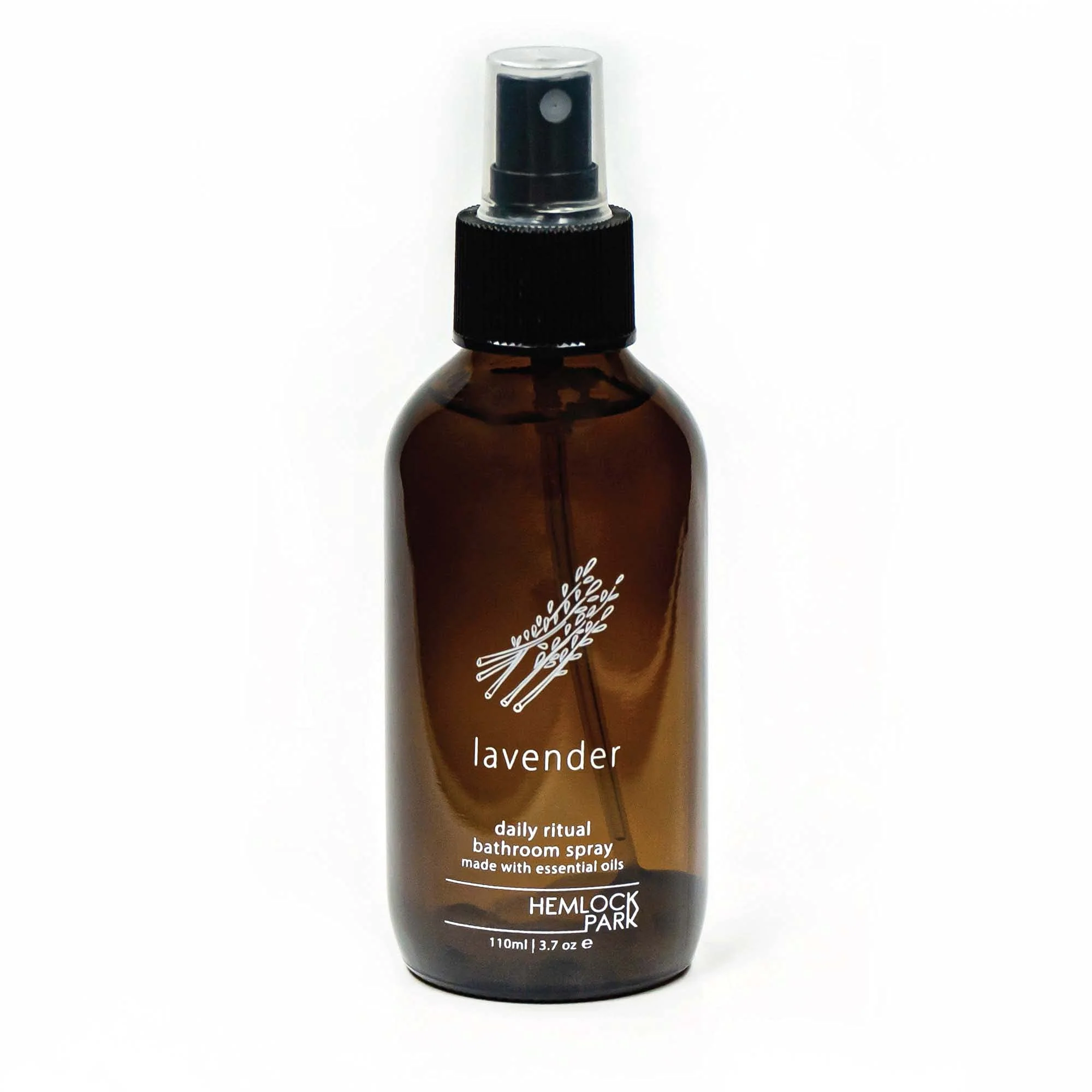 Comfortable Hemlock Park Lavender Room Spray Naturally Scent Your Space Sustainably Made in USA with Essential Oils and Botanicals 4 oz Glass Spray Artisan