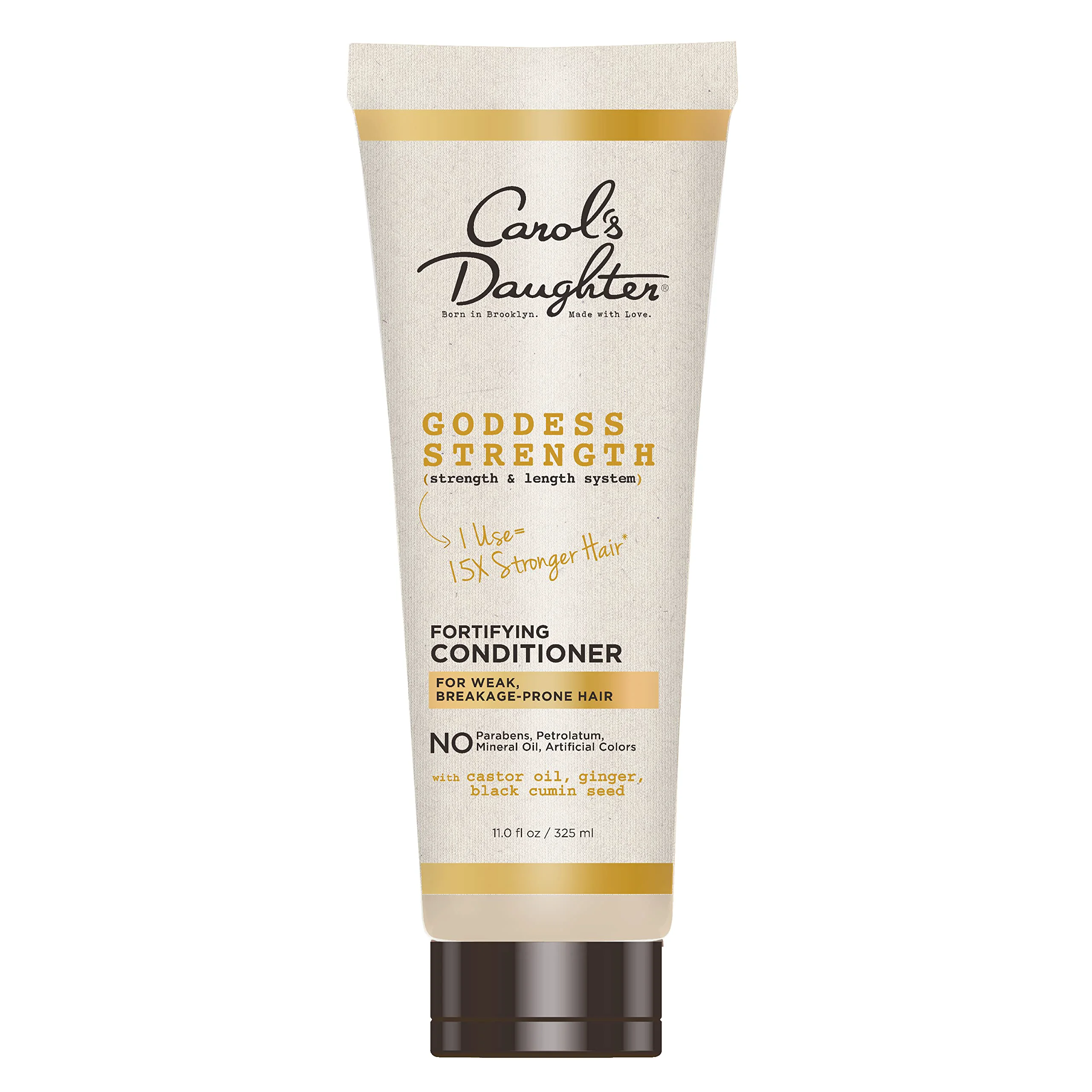 Carefully Designed Carol's Daughter Goddess Strength Conditioner 11oz – Sulfate- with Castor Oil Fortifies Weak Wavy Coily Curly Hair Professional
