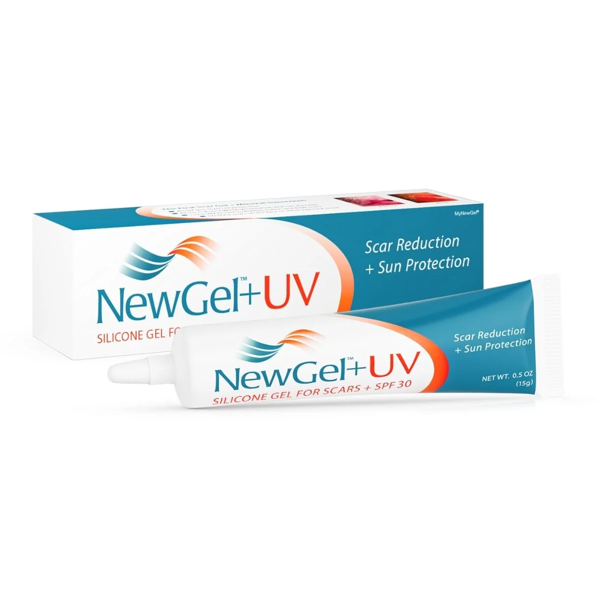 Natural MyNewGel Plus UV Silicone Scar Gel with SPF 30 – Mineral Non-Chemical Sunscreen for Old New Scars Protects Against Harmful UV Rays 15g Fine Crafted
