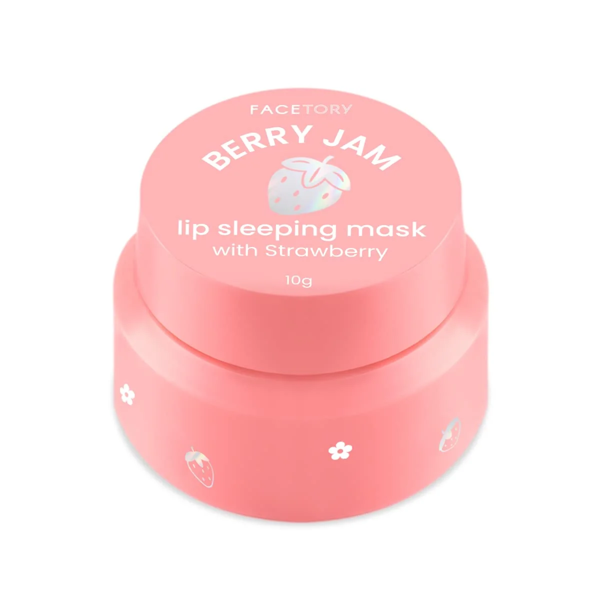 Easy-to-Use FaceTory Berry Jam Lip Sleeping Mask 10g – Strawberry Shea Butter for Soft Moisturized Nourished Lips Protects Dry Cracked Chapped Lips Long-Lasting