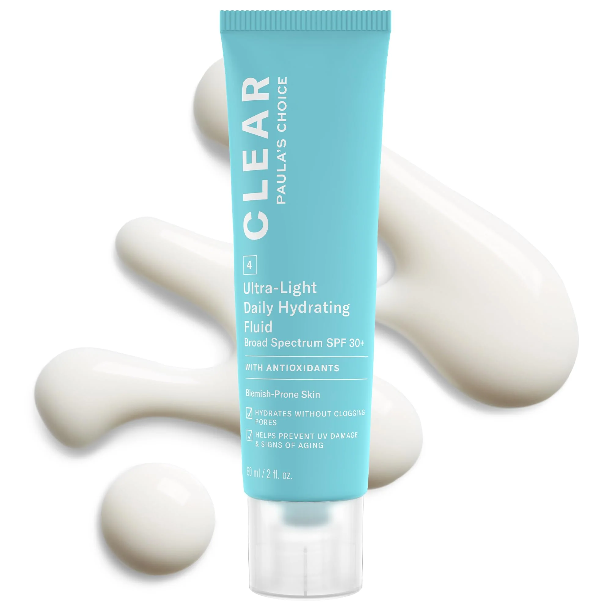 Sustainable Paula's Choice CLEAR Oil- Face Sunscreen SPF 30 – Ultra-Light Hydrating Moisturizer with Green Tea Chamomile UVA UVB Protection 2oz Carefully Designed