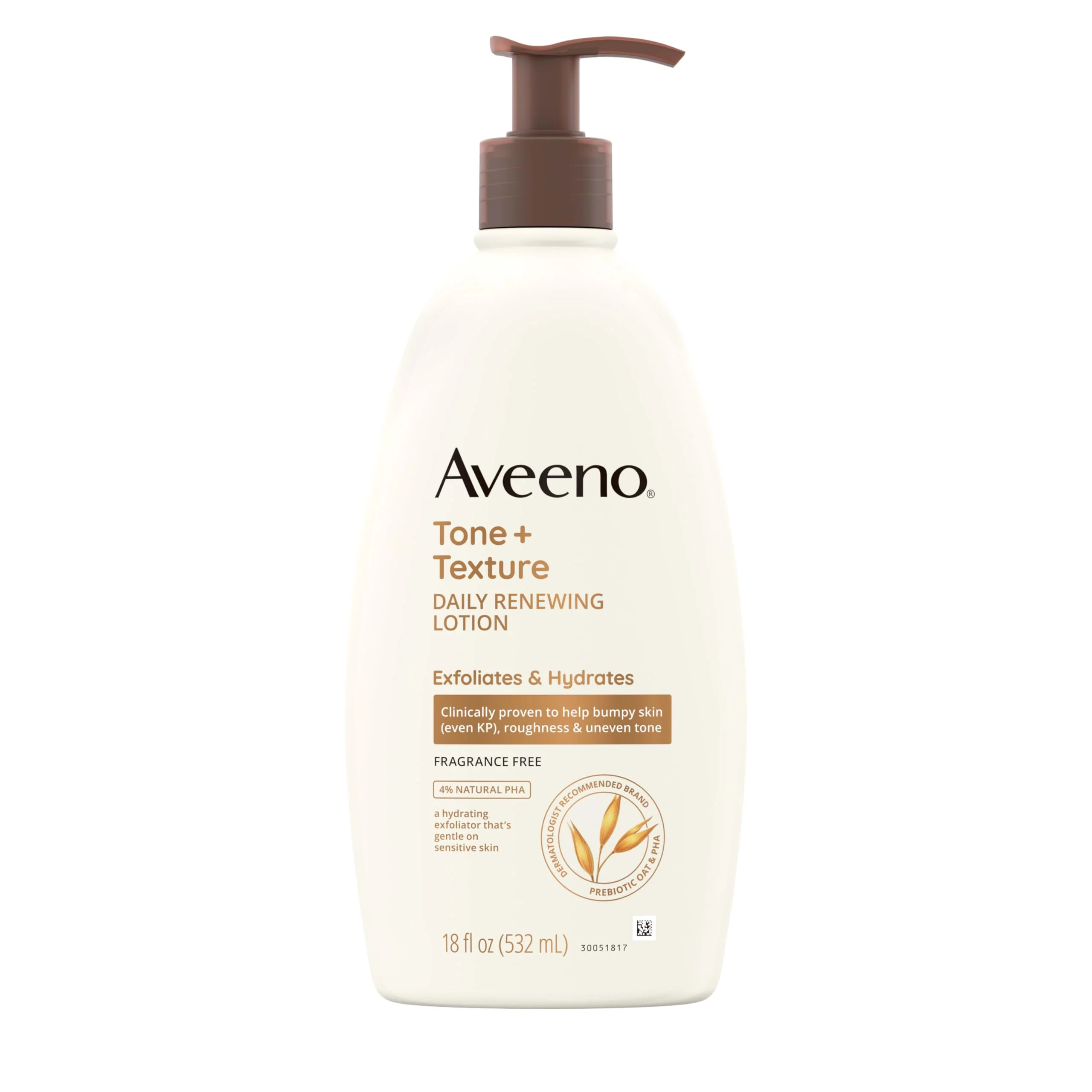 Fashionable Aveeno Tone Texture Daily Renewing Body Lotion with Prebiotic Oat Hydrates Smooths Dry Rough Bumpy Skin Even KP Fragrance- 18 fl. Oz Convenient