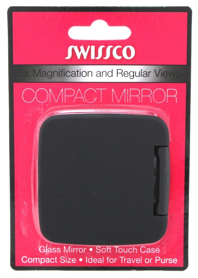 Exclusive Swissco Mirror Compact Magnifying 5X Black 1 ea SG_B001KNSHJC_US Relaxed