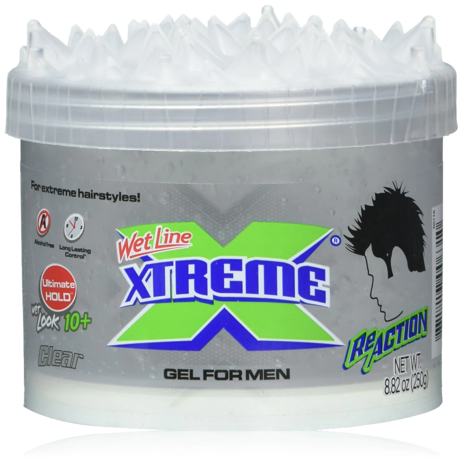 Natural Xtreme Reaction Clear Styling Hair Gel Wetline Hold 8.82 oz Trendy