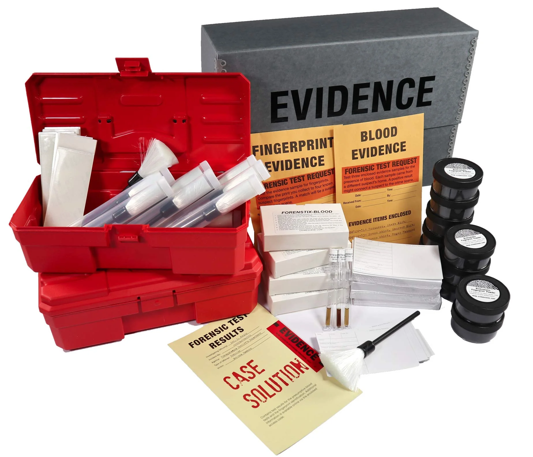 Modern Crime Scene Forensic Science Mega Kit The Missy Hammond Case - 40-Student Pack Lightweight