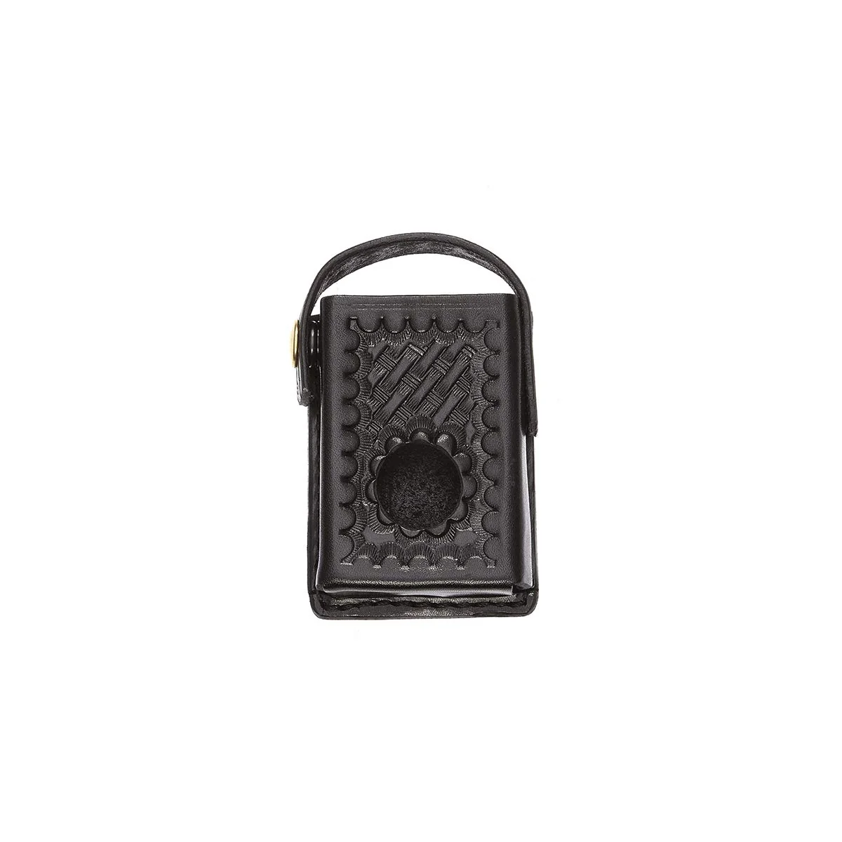 Casual Aker Leather Products Body Alarm Case Aker Leather 684 Body Alarm Case Basketweave Black Next-Generation