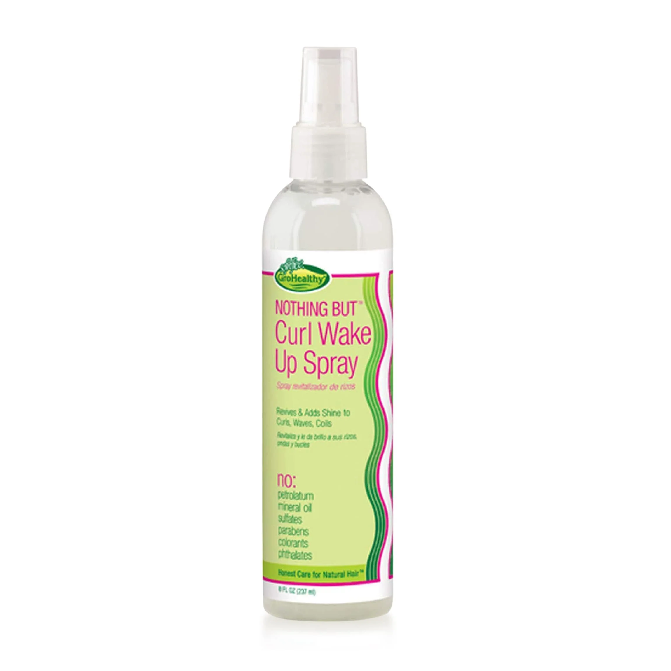 Elegant NOTHING BUT Curl Wake Up Spray Sulfate- Curl Refresher Detangler Defines Conditions Adds Shine for Natural Curly Hair 8oz 4 Pack Secure