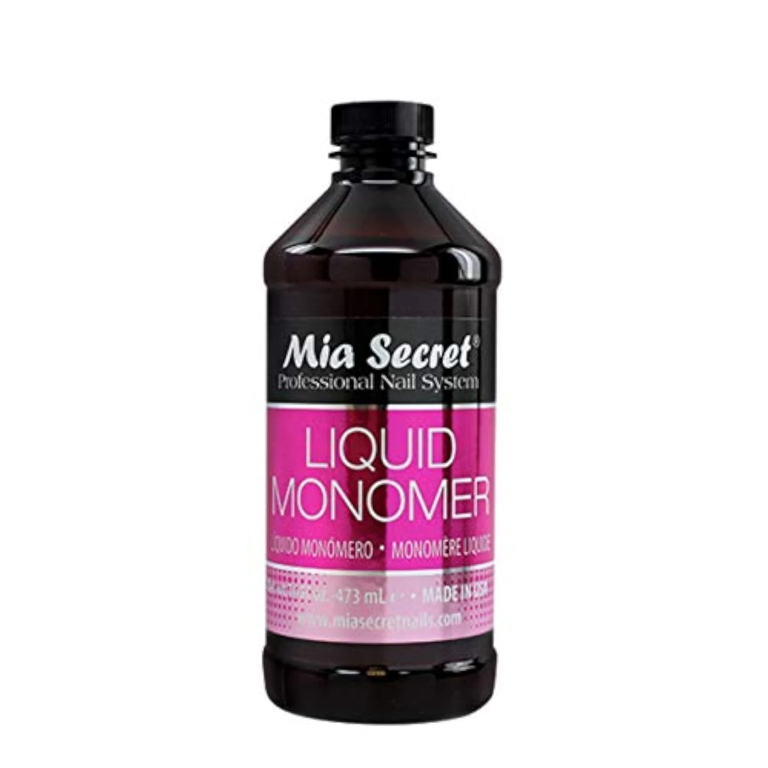 Reliable Mia Secret Professional Acrylic Liquid Monomer – 16 oz EMA Monomer for Acrylic Powder Long-Lasting Acrylic Nail Liquid Superior