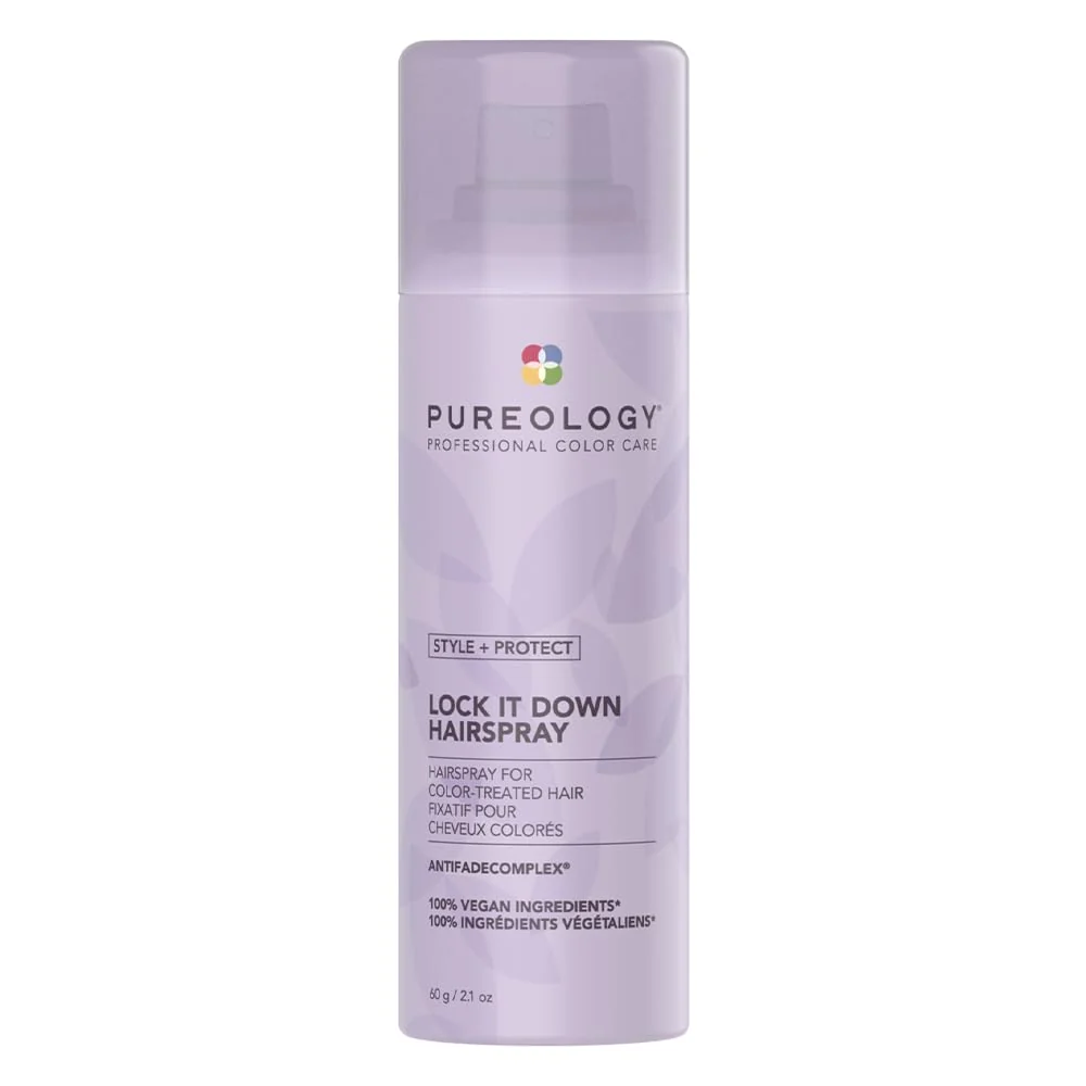 User-Friendly Pureology Style Protect Lock It Down Hairspray for Color-Treated Hair Maximum Hold 11 Ounce Solid