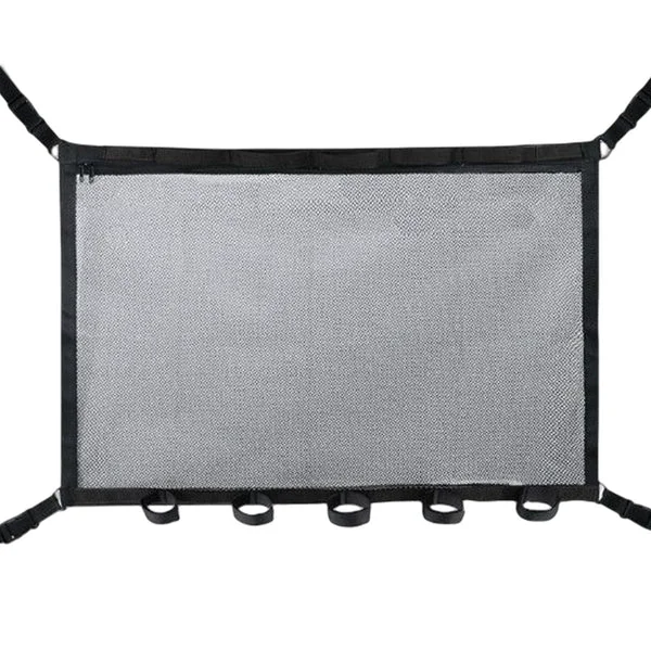 Consistent Maxbell Mesh Car Roof Organizer Fishing Rod Holder for Blanket Sundries Long Trip Lightweight