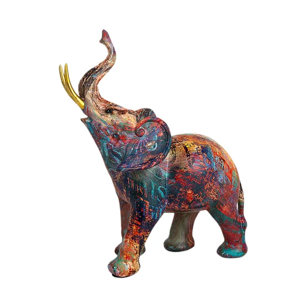 Recyclable Maxbell Maxbell Modern Simple Elephant Statue Table Centerpiece for Desktop Home Decor Oil Painting Outstanding