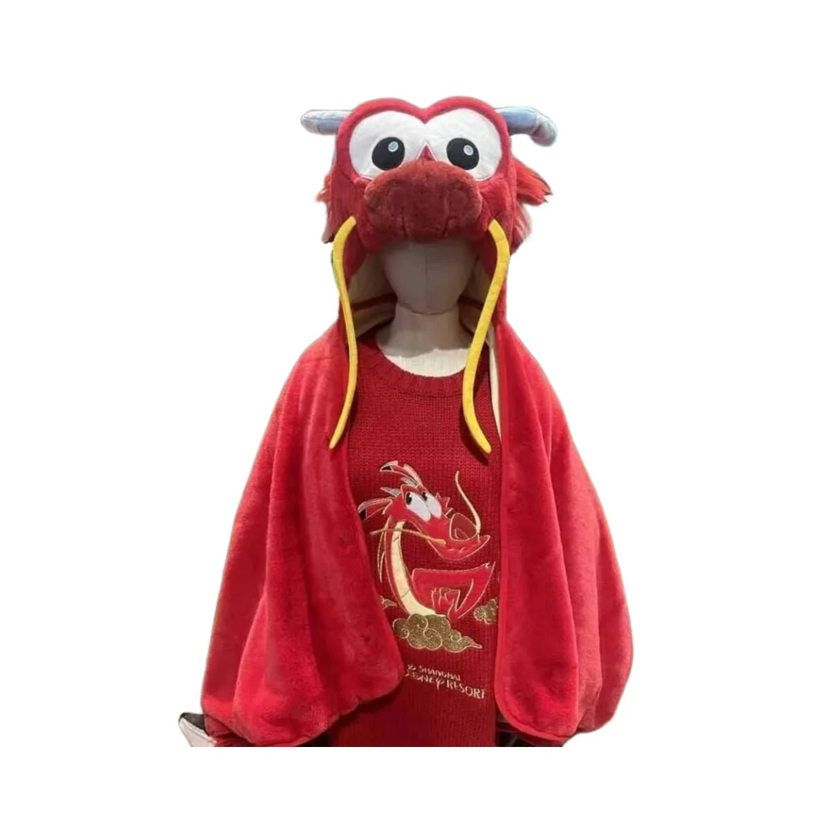 Casual WINONDE New Year Dragon Mushu Winter Blanket Costume Natural