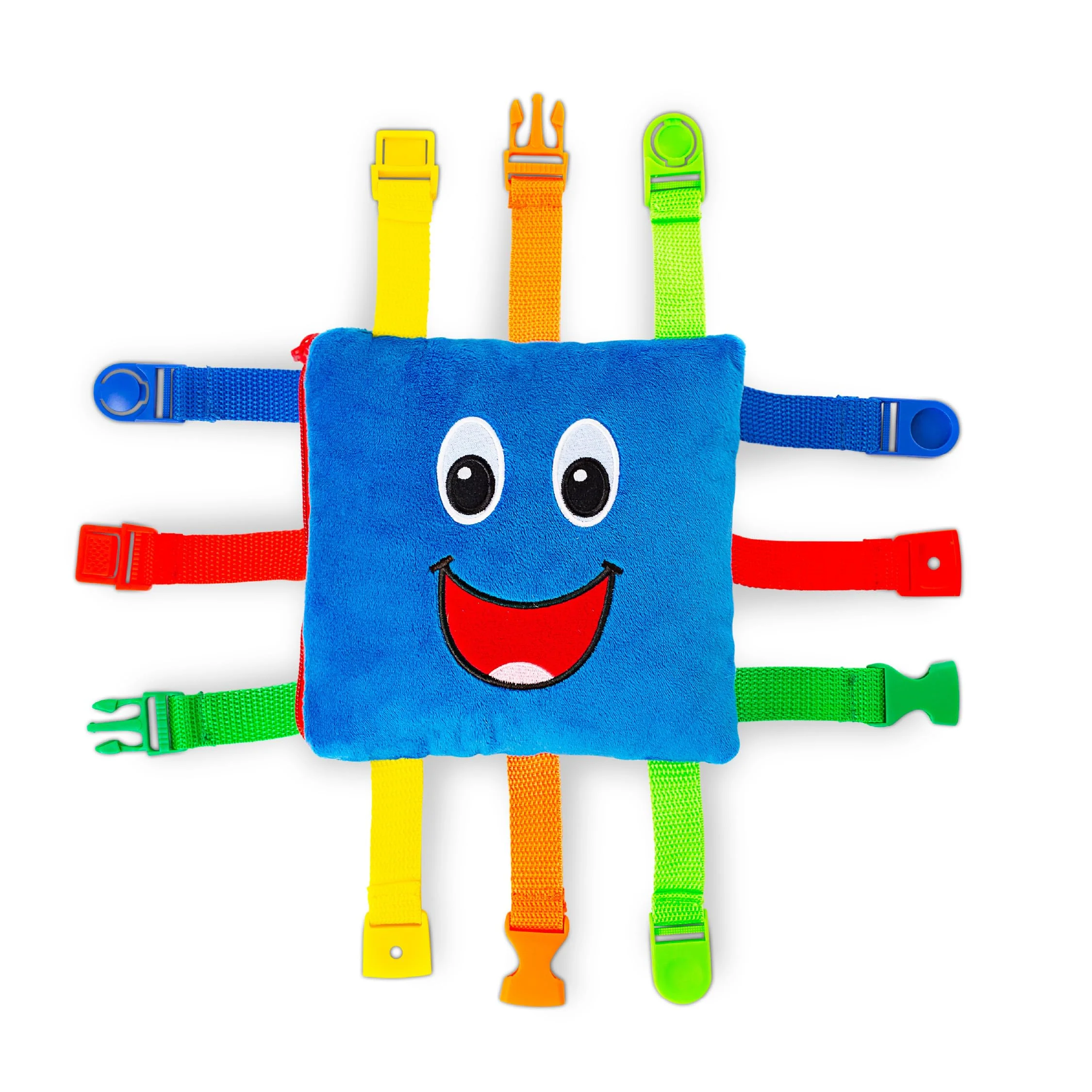 Excellent Buckle Toys Boomer Square Travel Essential for Toddlers 1-3 Road Trip Activities for Kids Toddler Learning Toy Sensory Toy to Develop Fine Motor… Verified