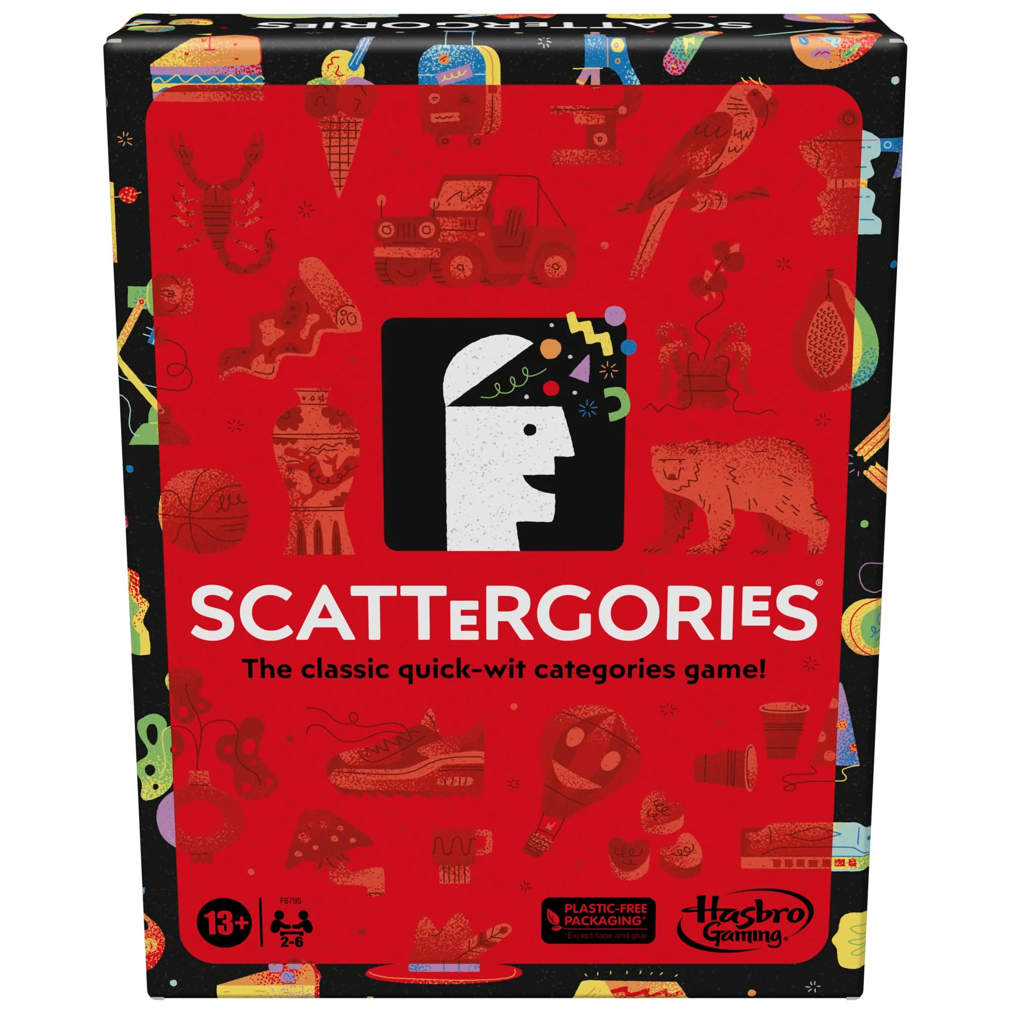 High-Performance Hasbro Gaming Scattergories Classic Game Party Game for Adults and Teens Ages 13 and up Board Game for 2 Players Eco-Friendly