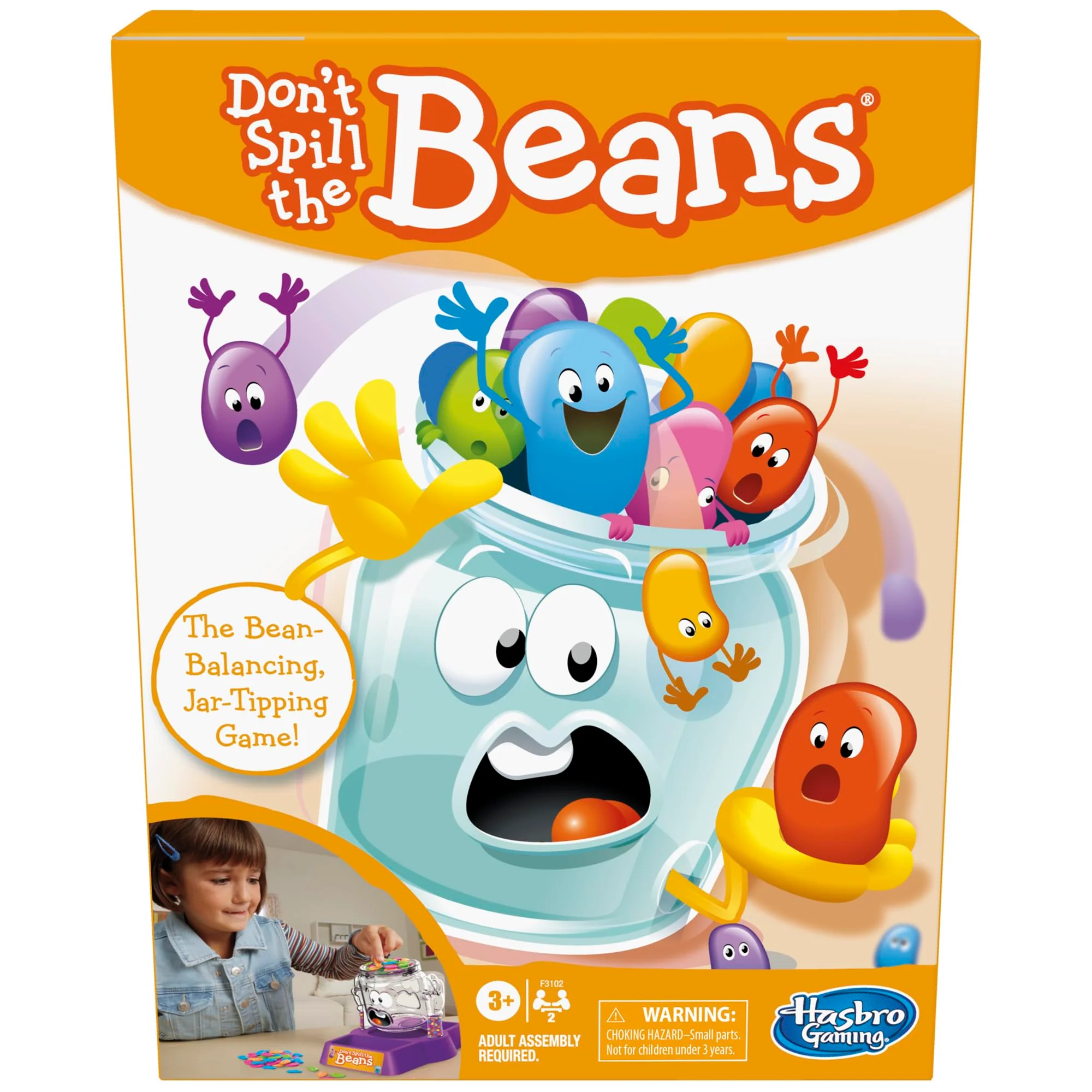 Exclusive Hasbro Gaming Don't Spill The Beans Game for Kids Easy and Fun Balancing Game for Children Ages 3 and Up Preschool Games for 2 Players Kids Board… Fine Crafted