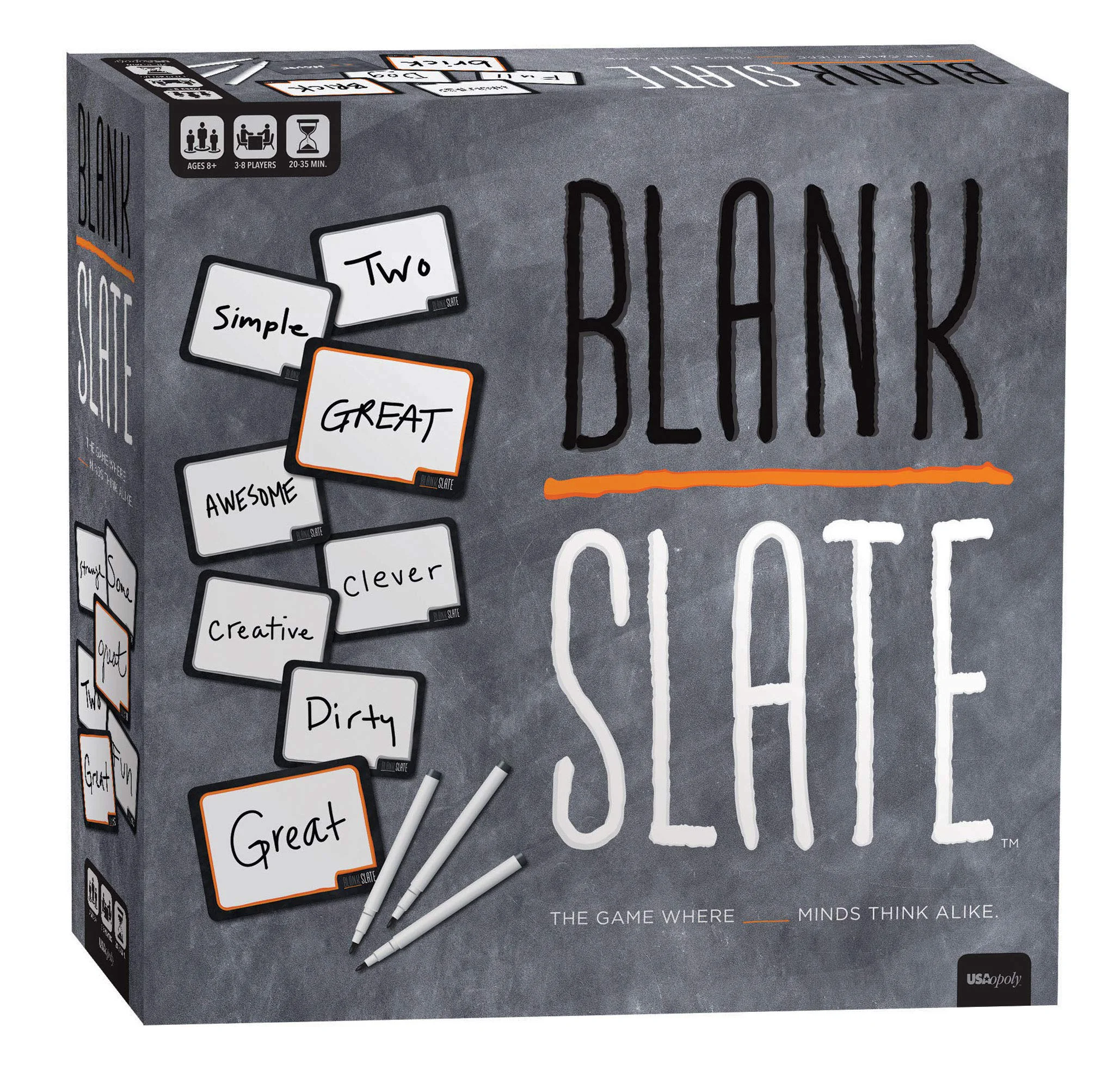 Natural Blank Slate - The Game Where Great Minds Think Alike Fun Family Friendly Word Association Party Game The Choice for Game Night Great… User-Friendly