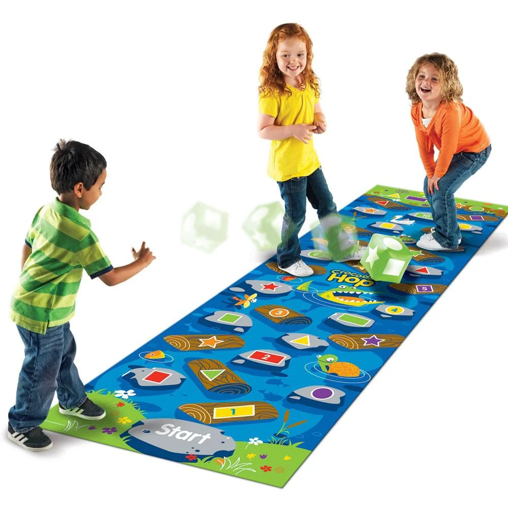 Dependable Learning Resources Crocodile Hop Floor Game - Ages 3 Indoor Games for Toddlers Gross Motor Skills Toys for Kids Preschool Learning Activities Exclusive