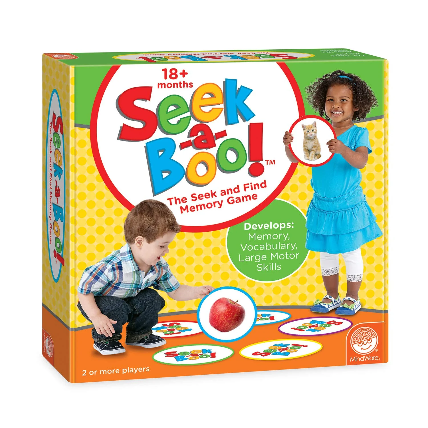 Trendy MindWare Seek-a-Boo Seek and Find Memory Game and Toddler Flash Cards Matching Game High-End