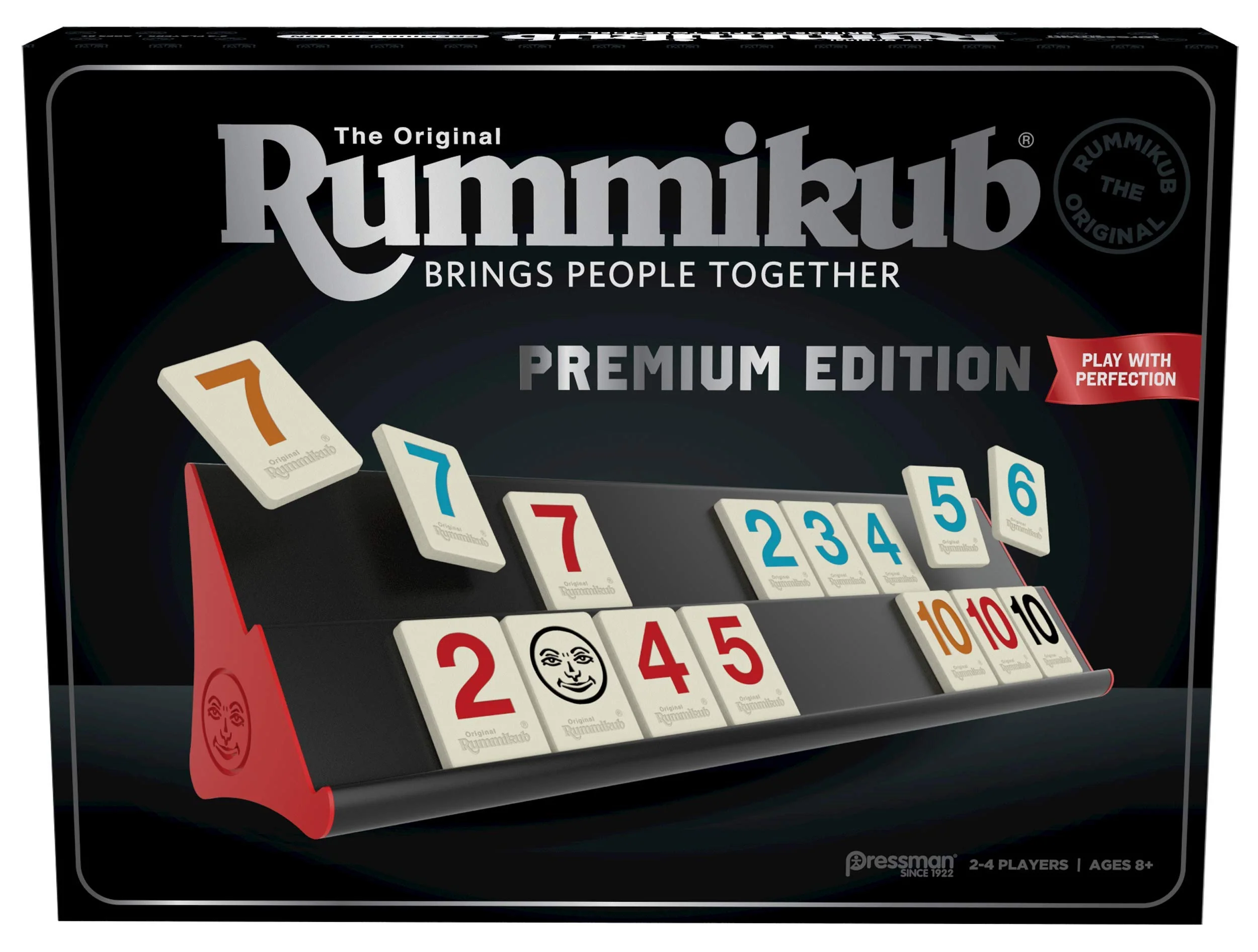 Safe Rummikub Premium Edition by Pressman - Features Racks - Large Number Engraved Tiles and a Storage Bag for The Rummikub Experience by… Environmentally Friendly