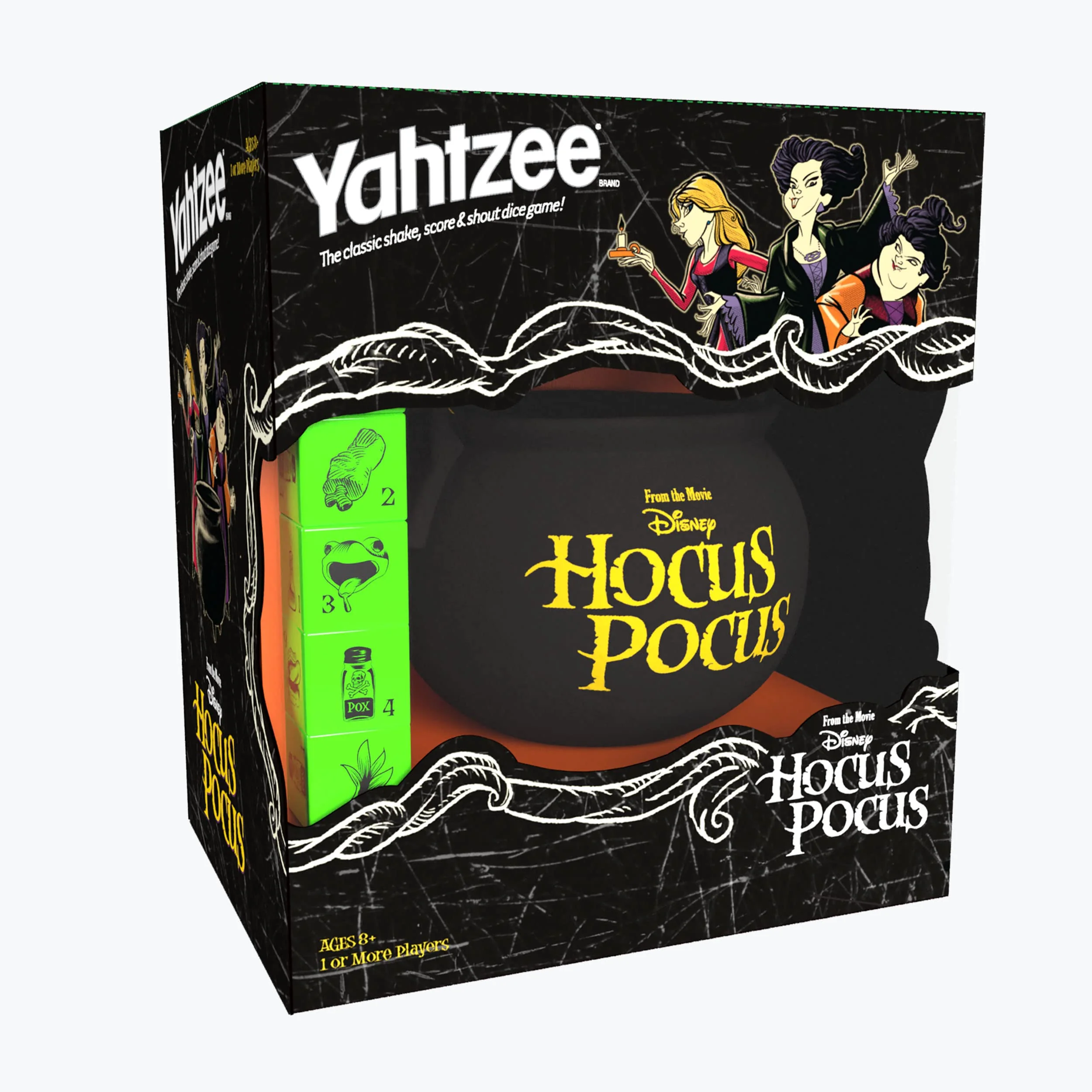 Top-Quality USAOPOLY YAHTZEE Disney Hocus Pocus Collectible Witch 's Caldron Dice Cup Classic Family Game Based on Film Great for Night ly-Licensed … Authentic