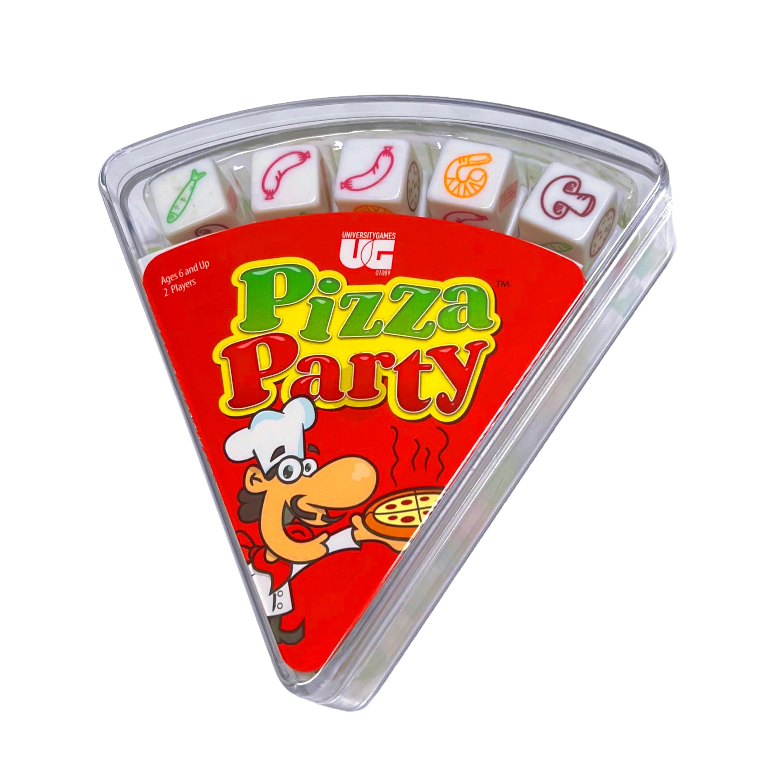 Advanced University Games Pizza Party Dice Game Dice Game for Kids and Families Ages 6 Premium Material