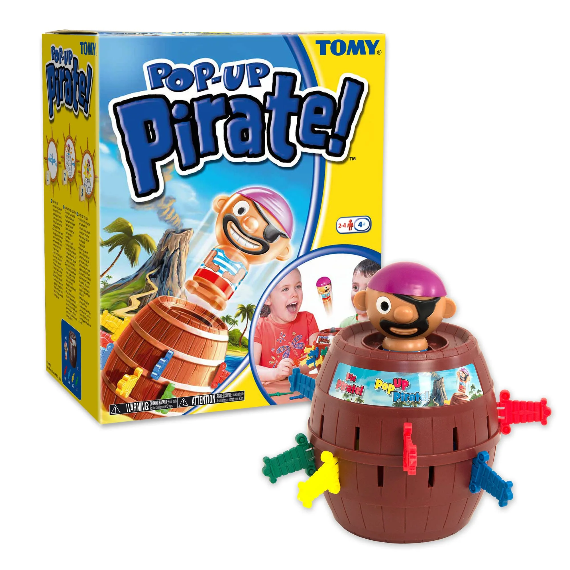 Fast TOMY Pop Up Pirate Board Game - Interactive Kids and Toddler Activities for Family Game Night - Girls and Boys Toys - 2-4 Players - Ages 4 Years and… Optimized