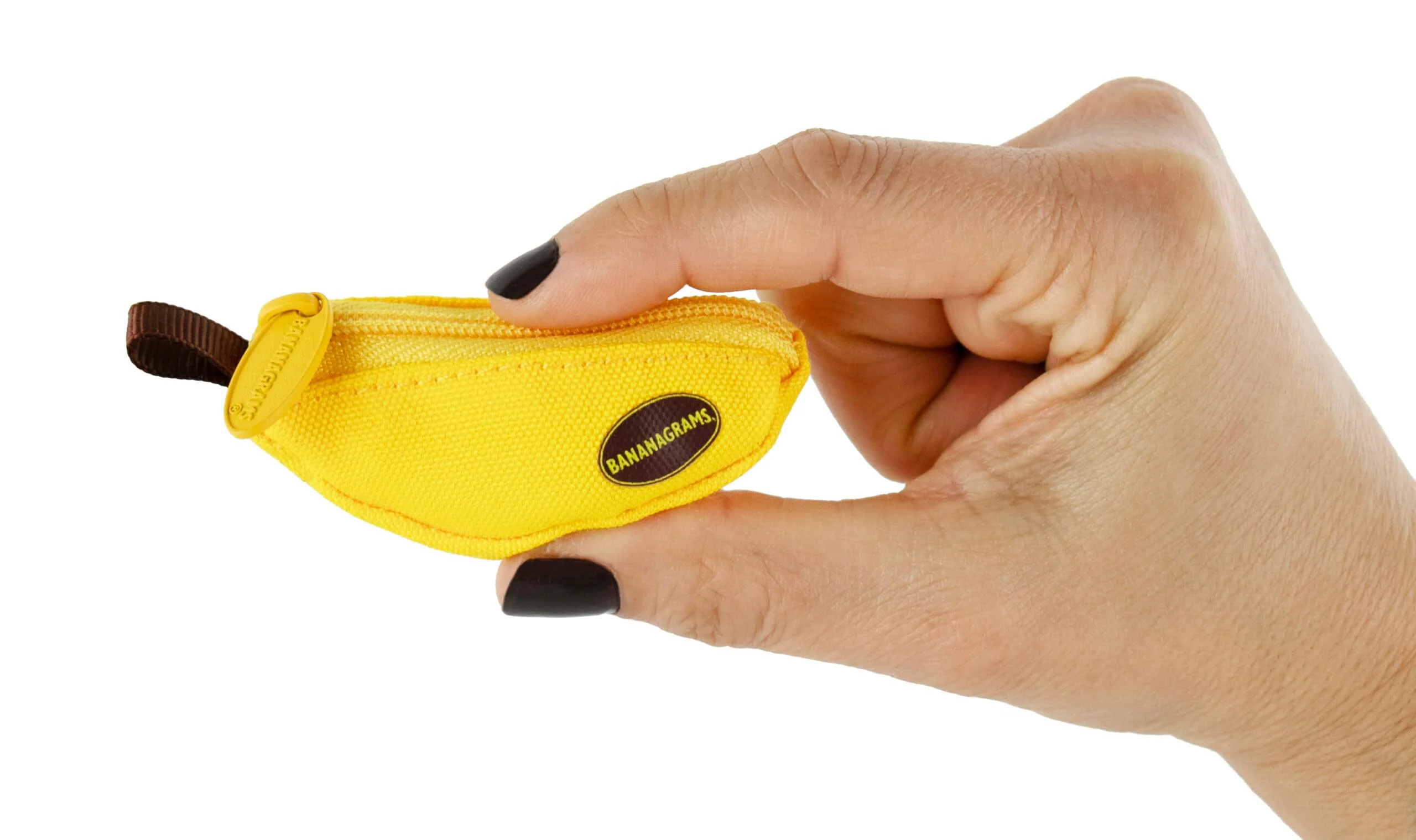 Optimized Worlds Smallest Bananagrams - Family Word Game - Includes 1 Banana Pouch 144 Tiles. for Ages 8 and up Soft
