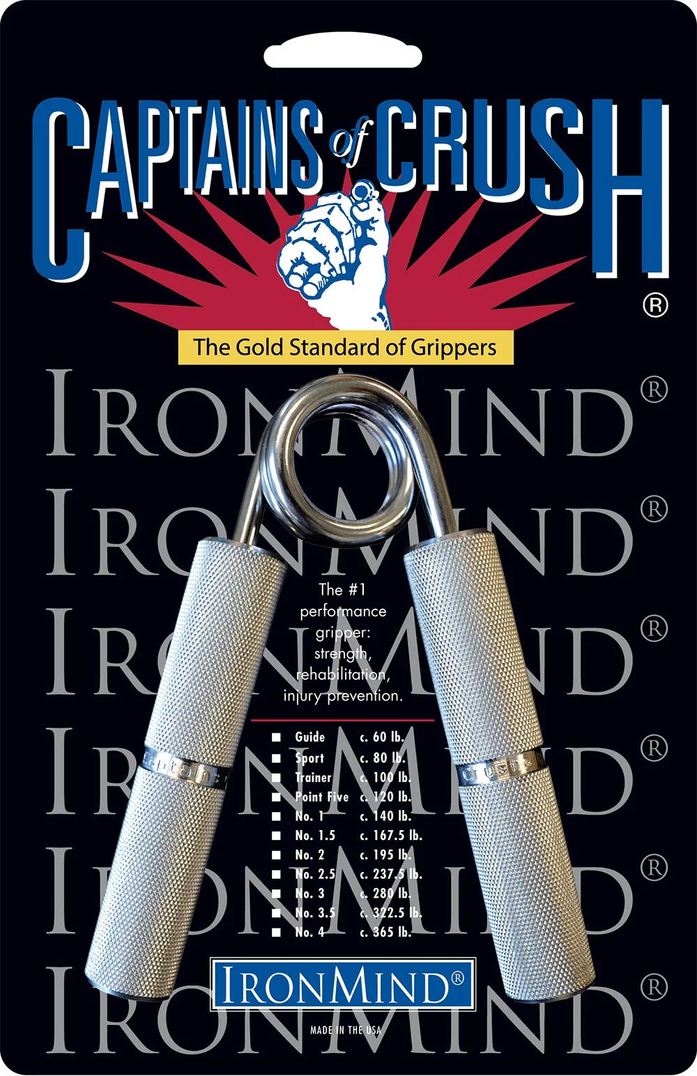 Quality Captains of Crush Hand Gripper Trainer - 100 lb. Premium