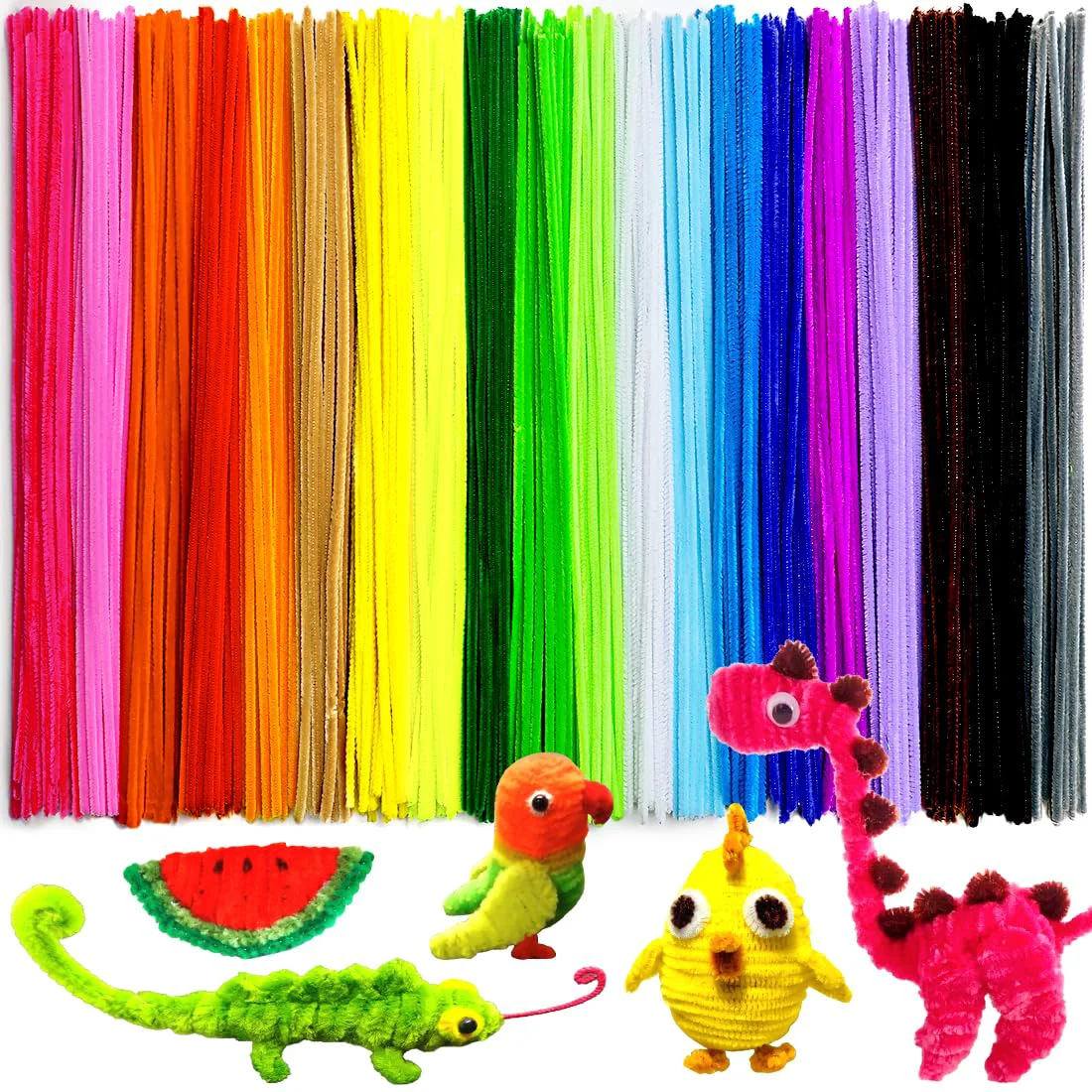 Certified GAGANIU 200pcs Pipe Cleaners Pipe Cleaners for crafts Craft Supplies Multicolor Chenille Stems for Art Craft Christmas DIY Premium Material