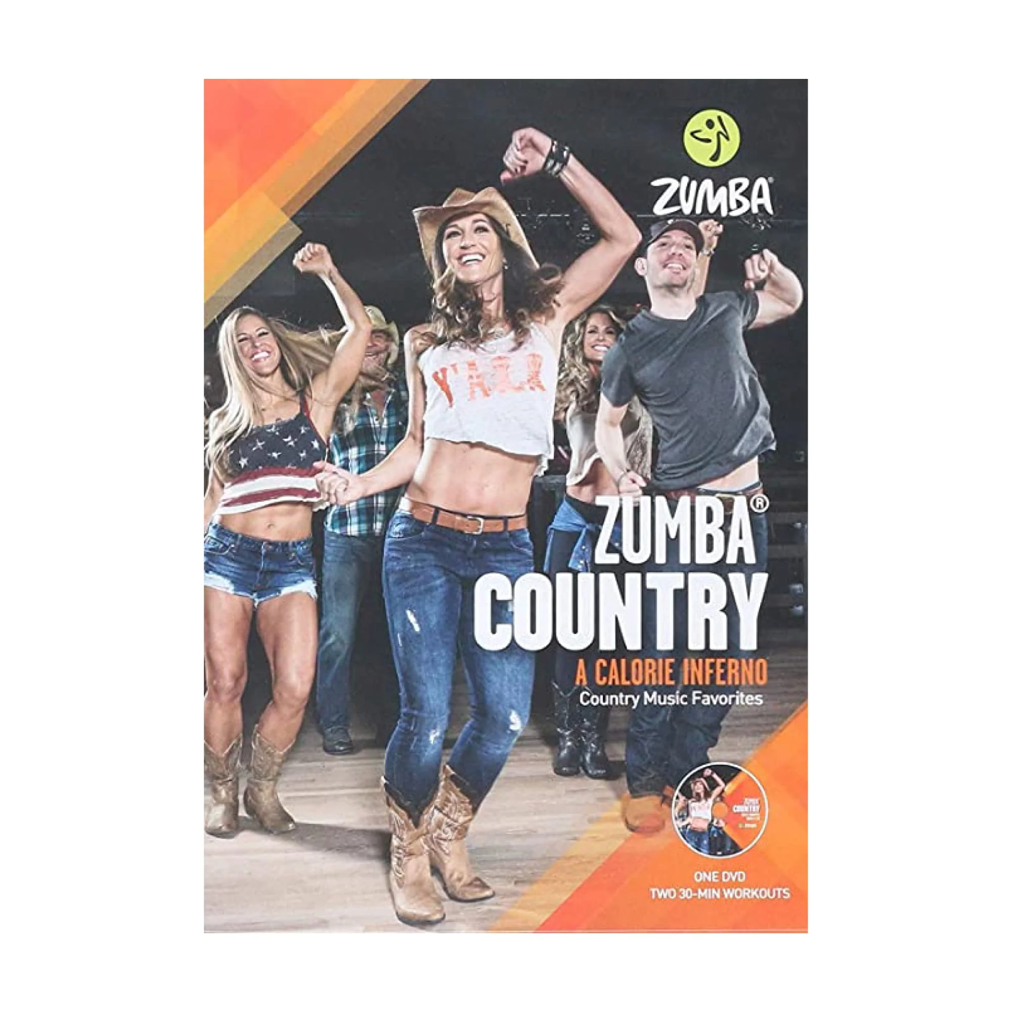 Lightweight Zumba Country Dance-Fitness Workout DVD Experienced and Beginner Dance Workout Superior