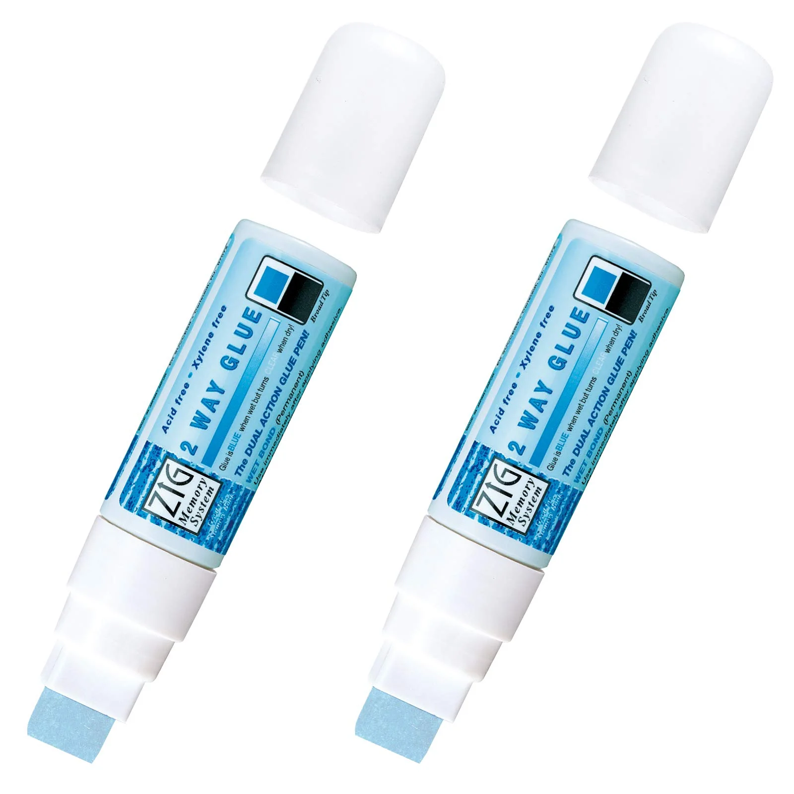 Fine KURETAKE ZIG CORPORATION Zig 2-Way Glue Pen 2P Jumbo Tip Easy-to-Use