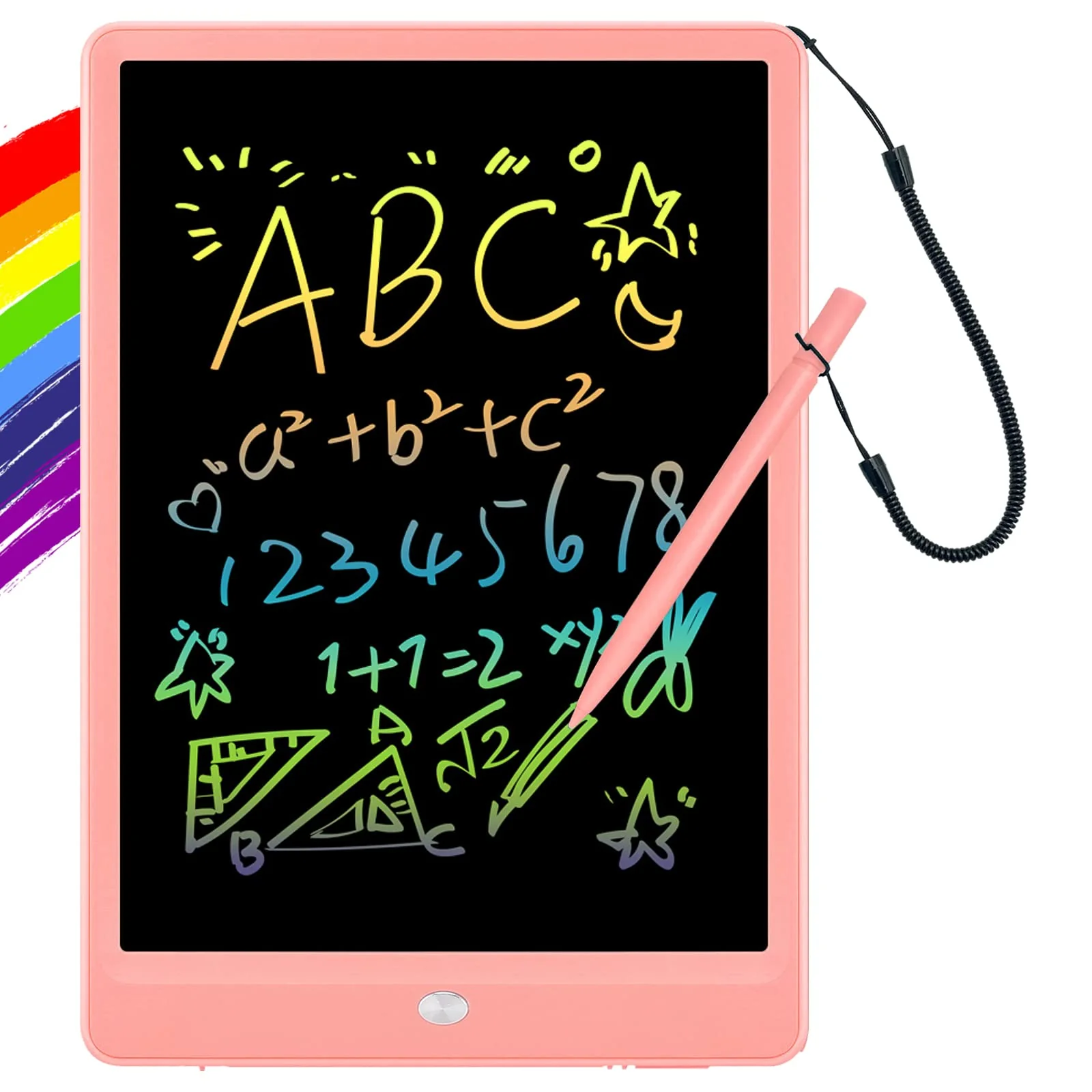 Environmentally Friendly ORSEN LCD Writing Tablet 10 Inch Colorful Doodle Board Drawing Pad for Kids Toddler Toys for 3 4 5 6 7 8 Year Old Girls Boys Gifts Pink Proven