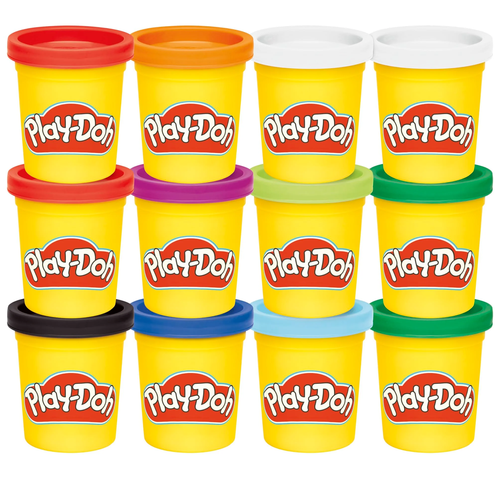 Sophisticated Play-Doh Jewel Colors Bulk 12-Pack of 4-Ounce Cans Holiday Stocking Stuffers Prizes Party Favors Kids Arts Crafts Preschool Toys Ages 2 Specialty