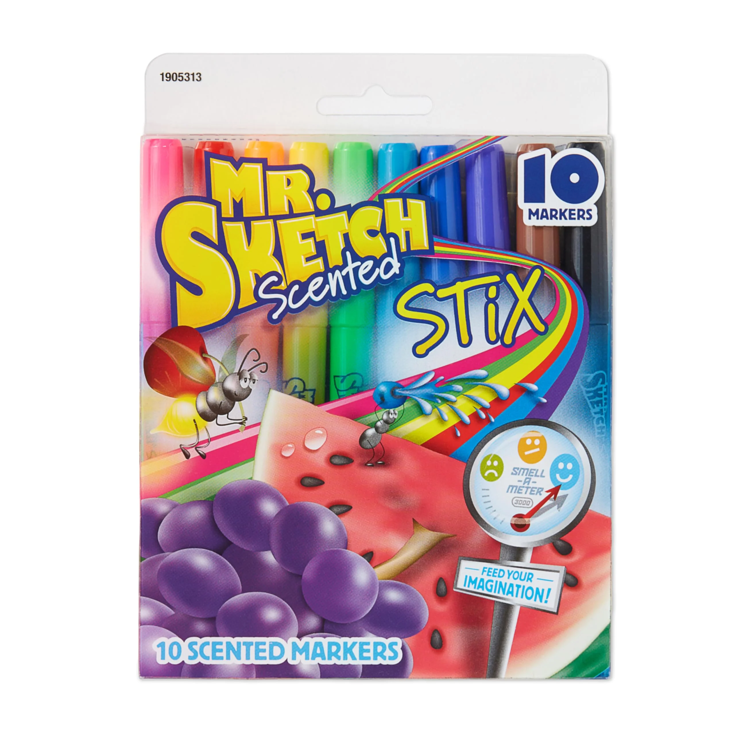 Original Mr. Sketch Scented Stix Markers Fine Tip Marker Assorted Colors 10 Count Proven