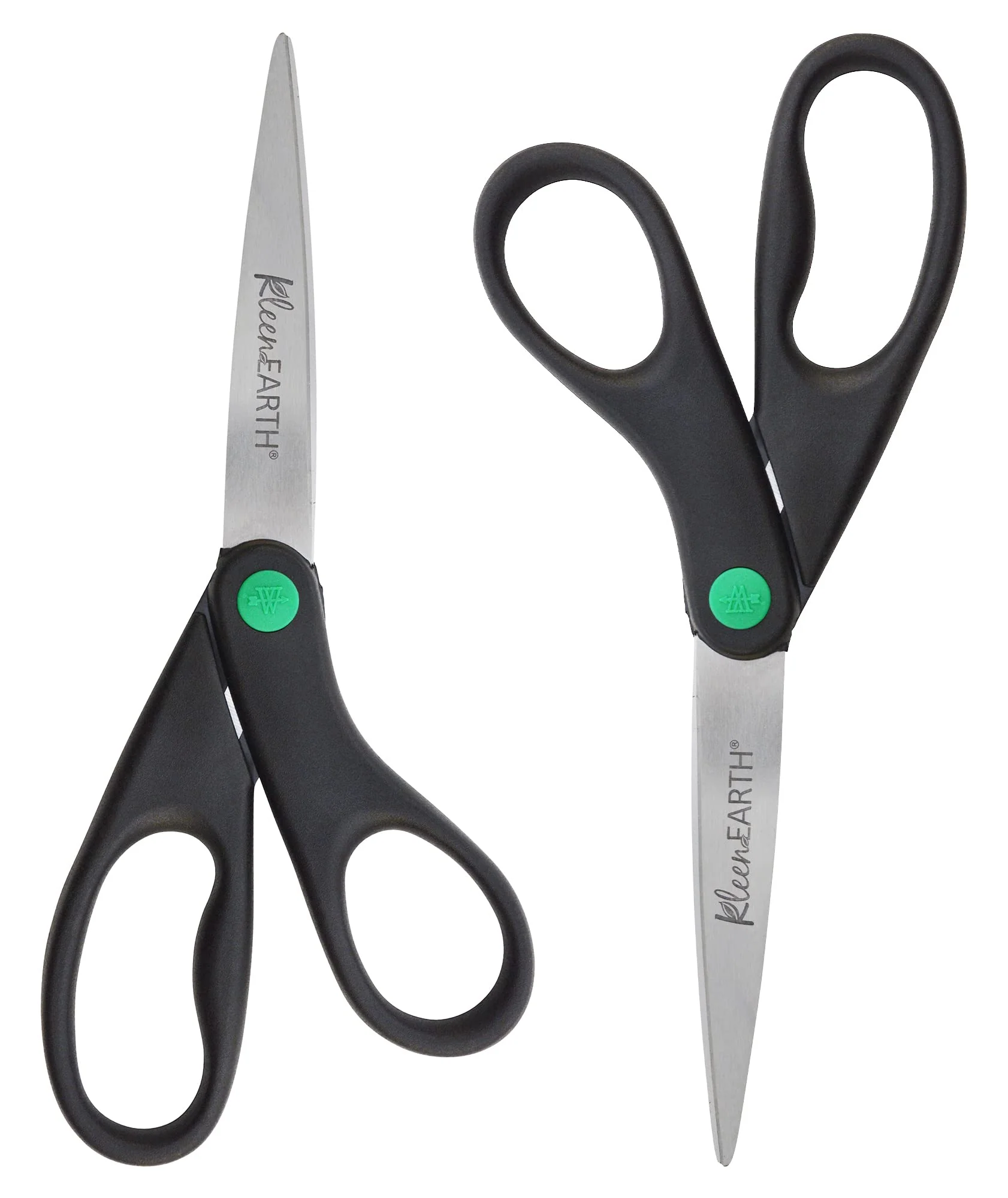 High-Performance Westcott 15179 8-Inch KleenEarth Recycled Scissors For Office and Home Black 2 Pack Refined