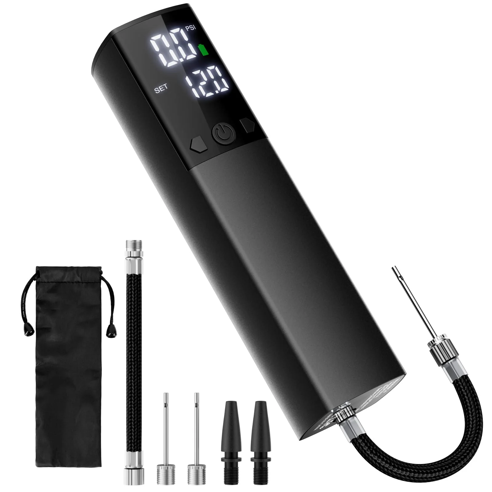 Natural Electric Ball Pump Smart Air Pump Portable Fast Ball Inflation with Accurate Pressure Gauge and Digital LCD Display for Basketball Football Soccer… High-Grade