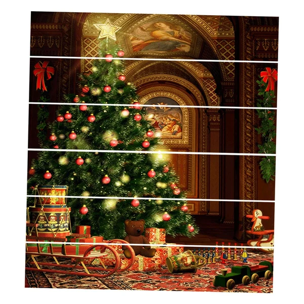 Environmentally Friendly Maxbell 6Pcs Stair Stickers Stair Riser Decals Creative Christmas for Xmas Party Casual