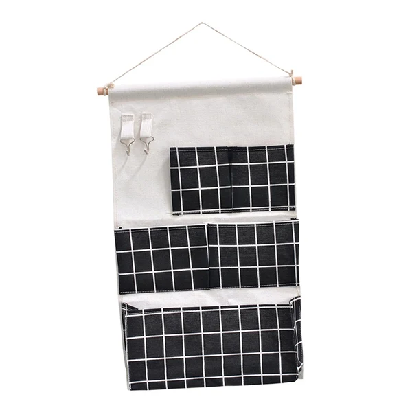 Breathable Maxbell Hanging Storage Organizer Bag with Hook Stocking Storage Pockets for Home Black Dependable