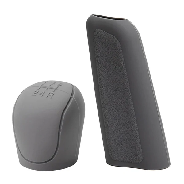 Functional Automotive Gear Shift Knob Cover Protective for Ford Focus Gray Set Solid