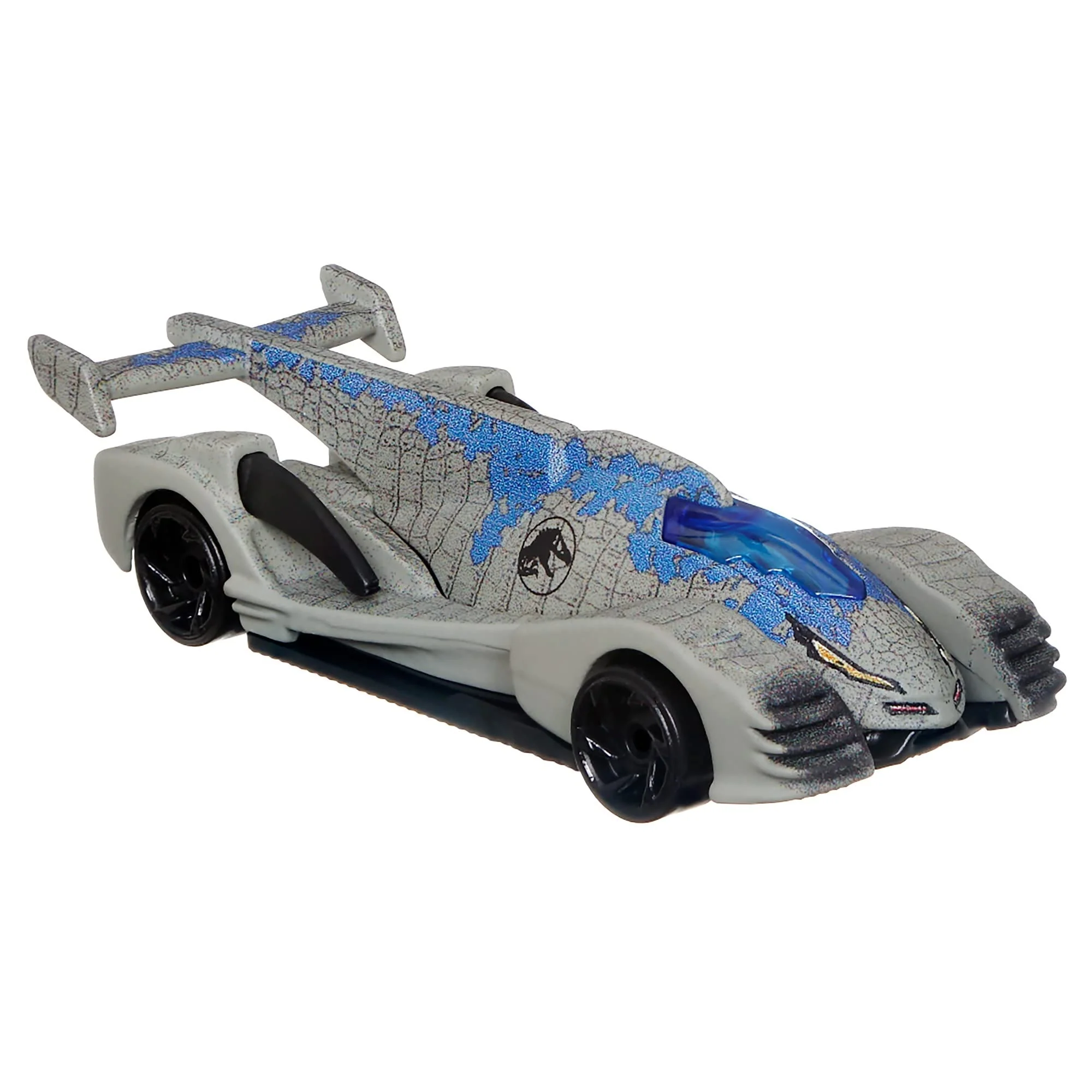 Authentic Hot Wheels Character Cars Velociraptor Blue Toy Vehicle for Ages 3 and Up Prestigious
