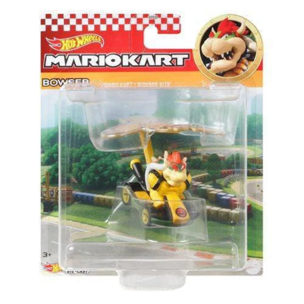 Easy-to-Use Hot Wheels 1 64 Mario Kart - Bowser in Standard Kart with Bowser Kite Die Cast Smart