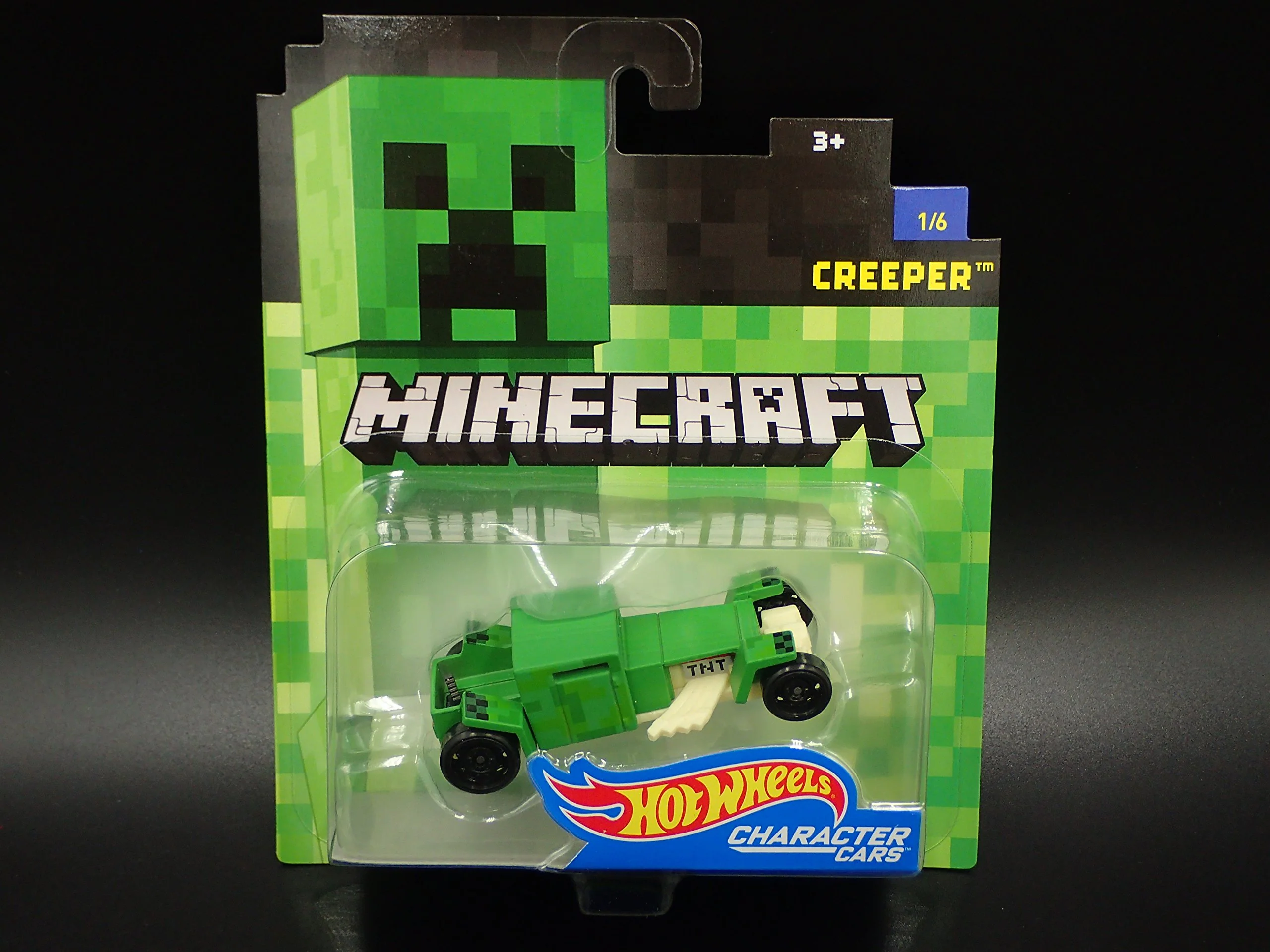 Durable Hot Wheels Minecraft Creeper Vehicle Fine