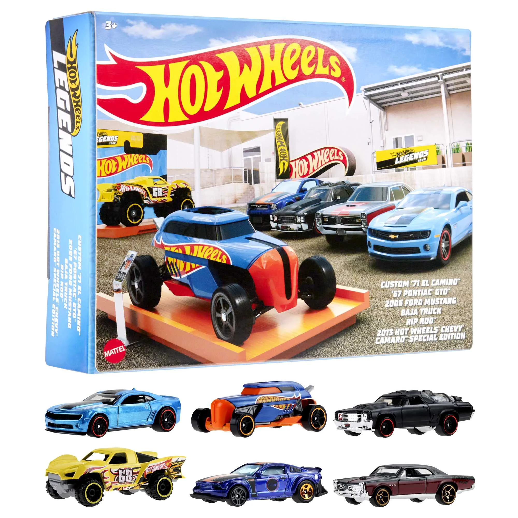Durable Hot Wheels HW Legends Multipacks of 6 Toy Cars 1 64 Scale Decos Popular Castings Rolling Wheels Gift for Kids 3 Years Old Up… Reliable