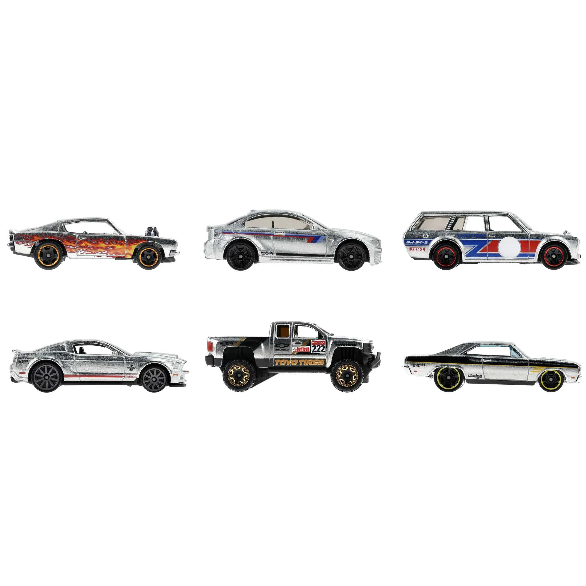 High-Grade Hot Wheels Zamac Multipacks of 6 Toy Cars 1 64 Scale Decos Popular Castings Rolling Wheels Gift for Kids 3 Years Old Up Collectors User-Friendly