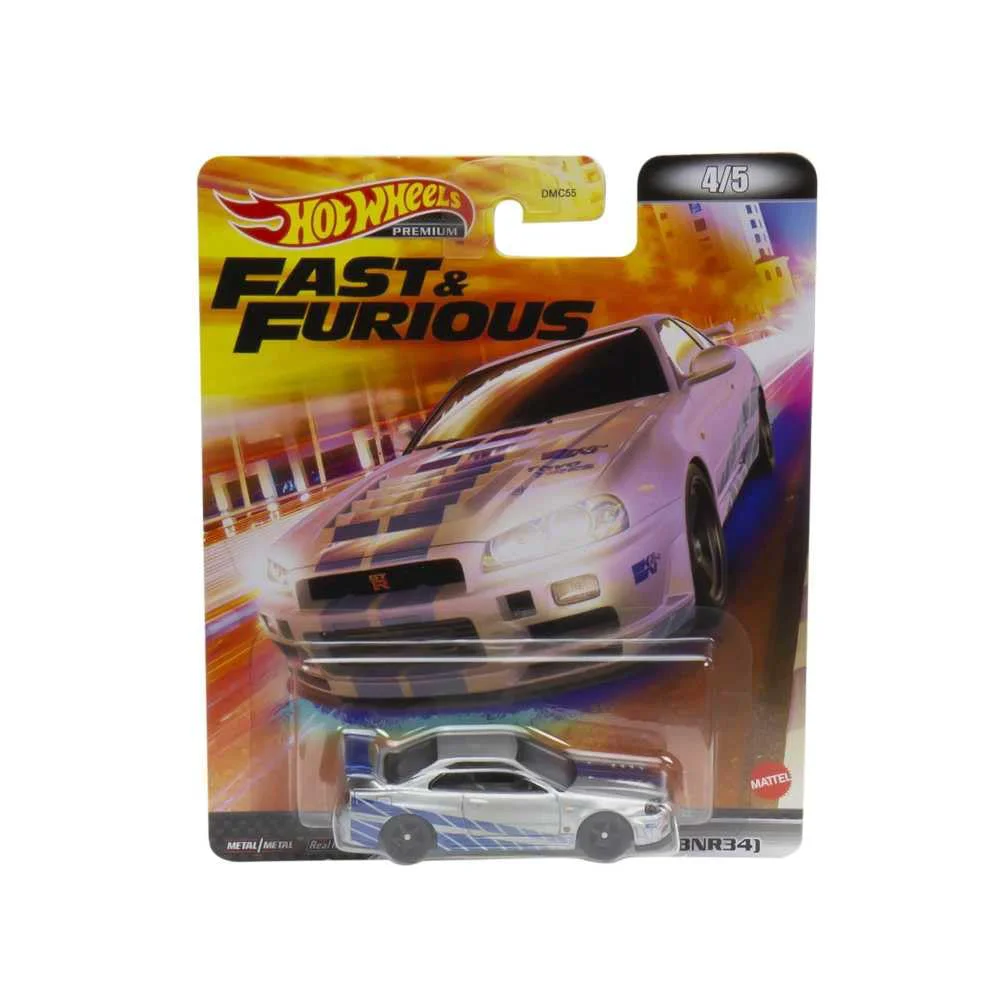 Functional HOT WHEELS Retro Entertainment Collection Nissan Skyline R34 TV Video Games Iconic Replicas for Play or Display Gift for Collectors Specialty