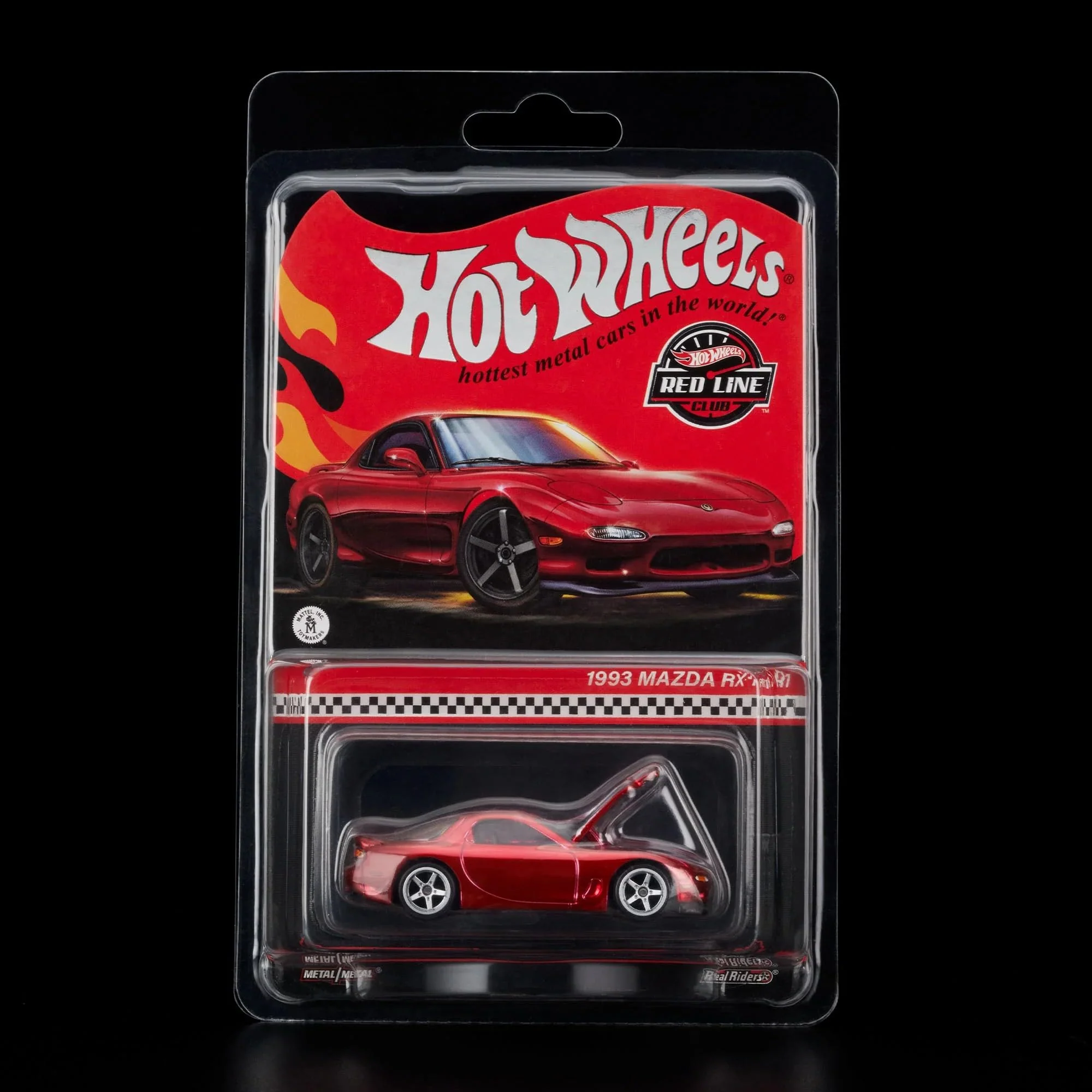 Convenient Hot Wheels. RLC Exclusive 1993 Mazda RX-7 R1 Twin Turbo. Spectraflame Red Efficient